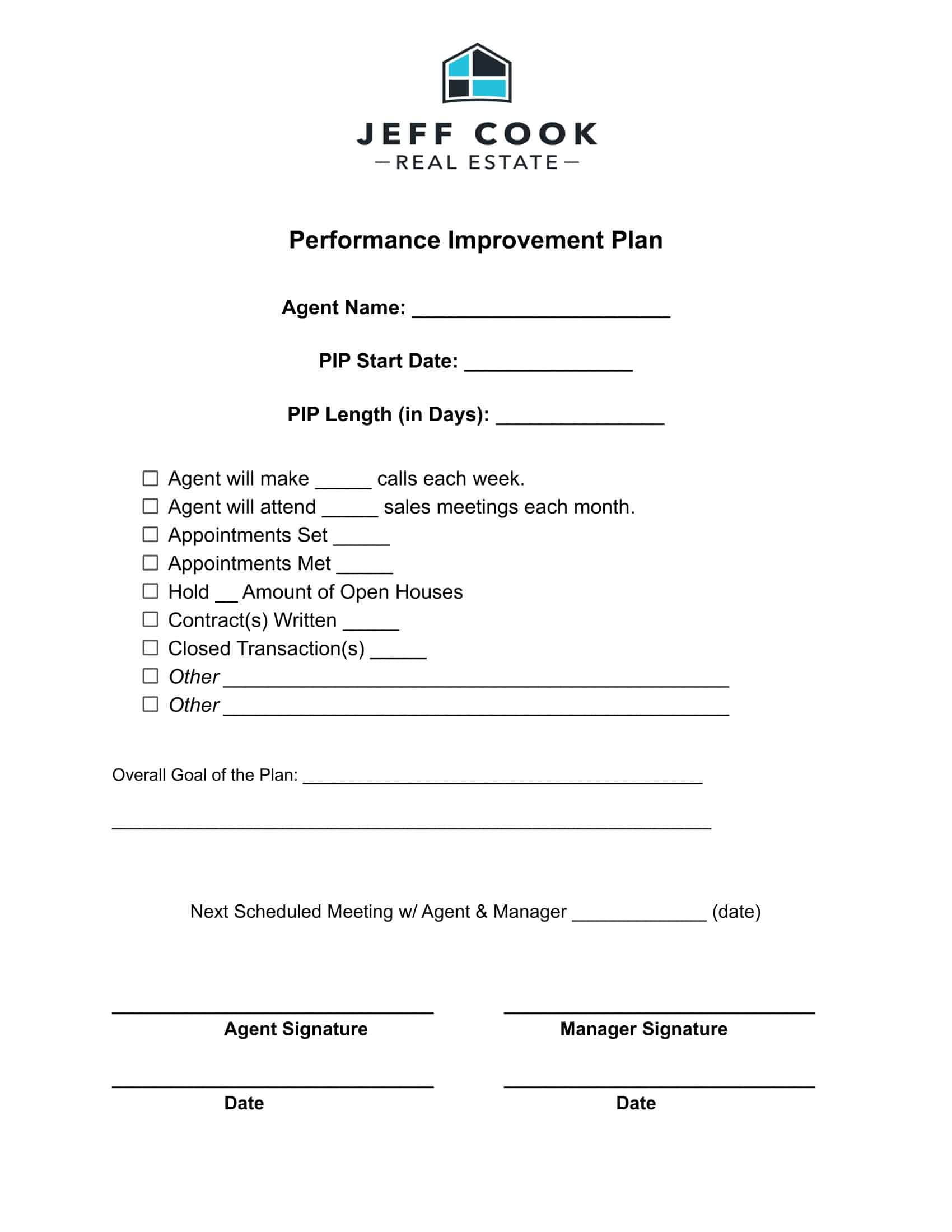 performance improvement plans performance improvement plans