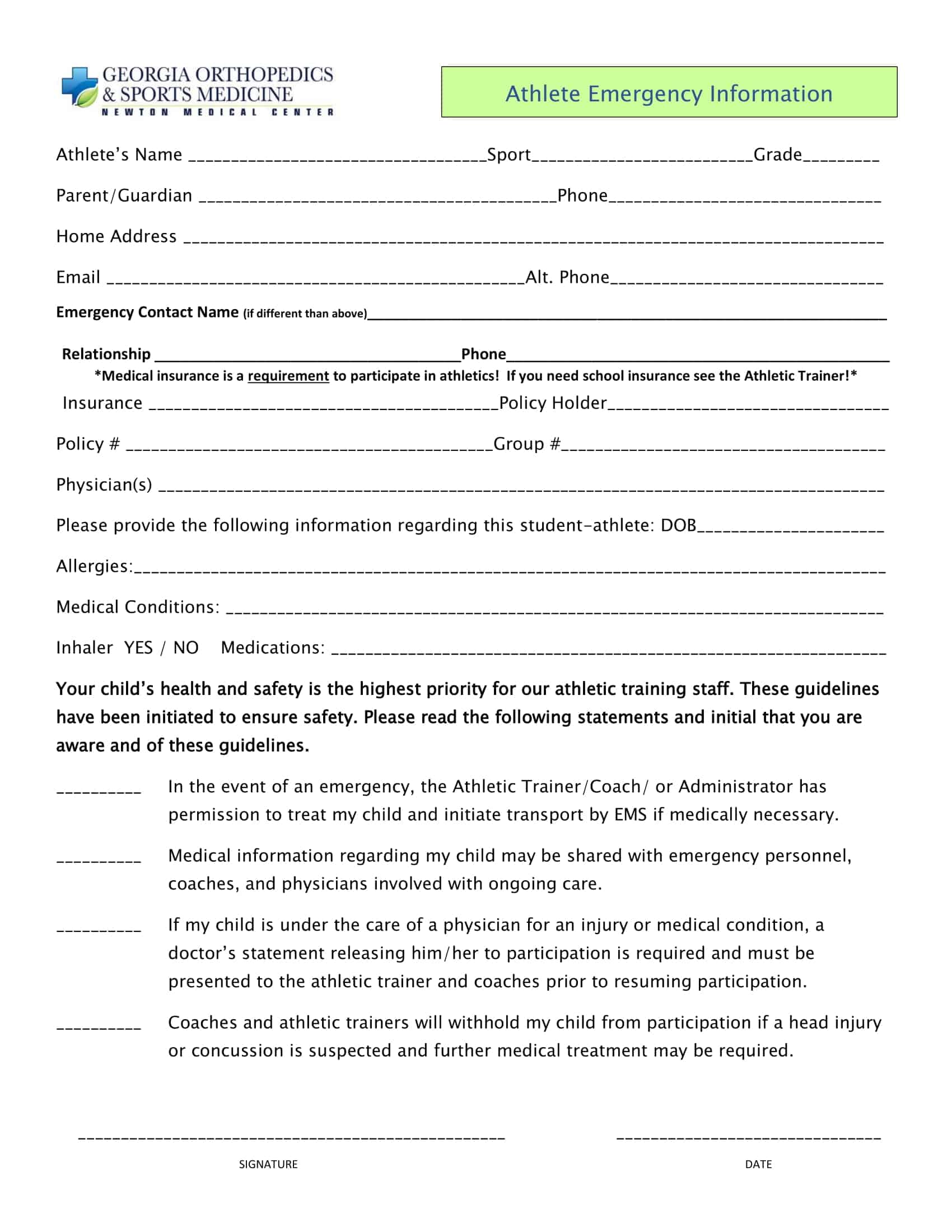 printable emergency contact form printable emergency contact form