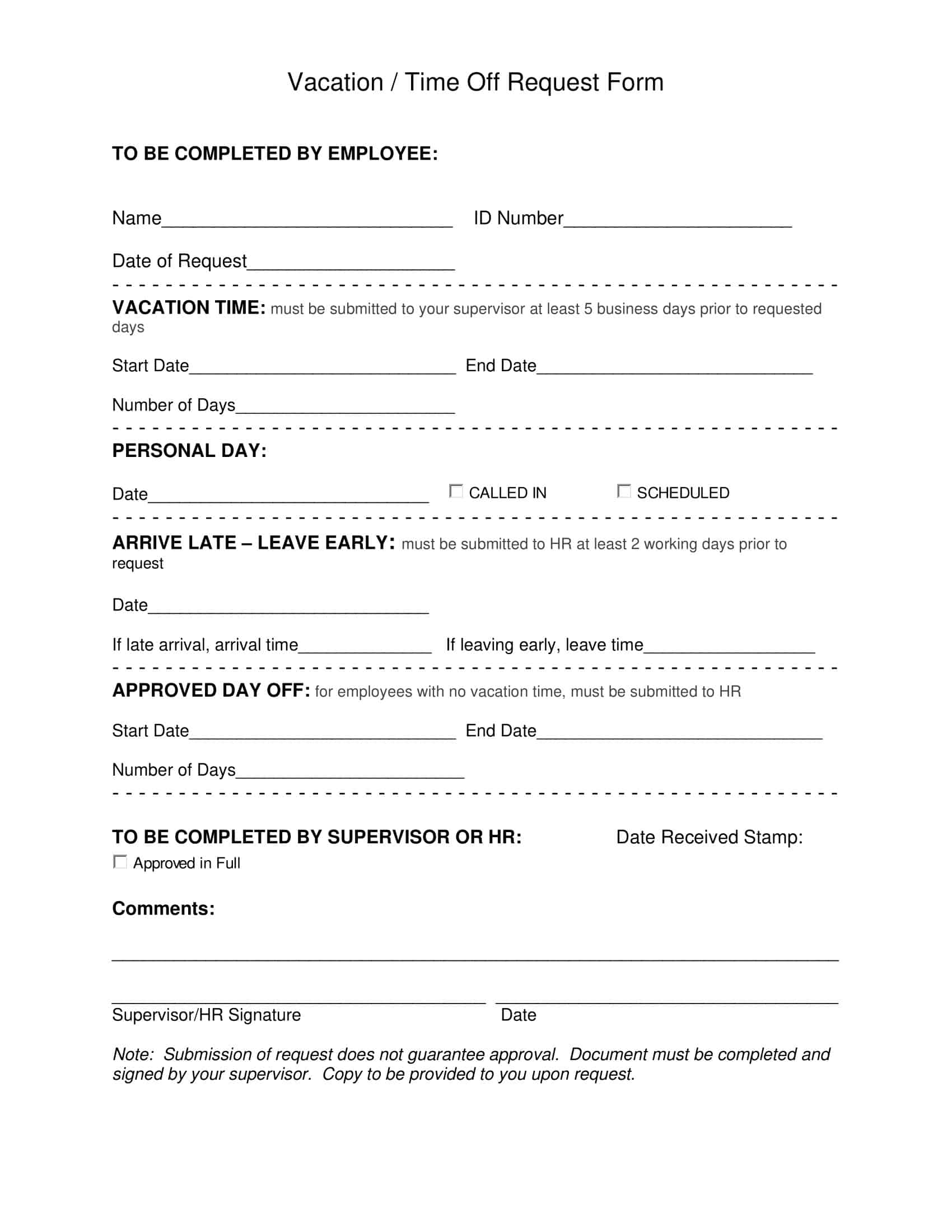 Free Printable Vacation Request Form Templates PDF Word Excel free-printable-vacation-request-form-templates-pdf-word-excel
