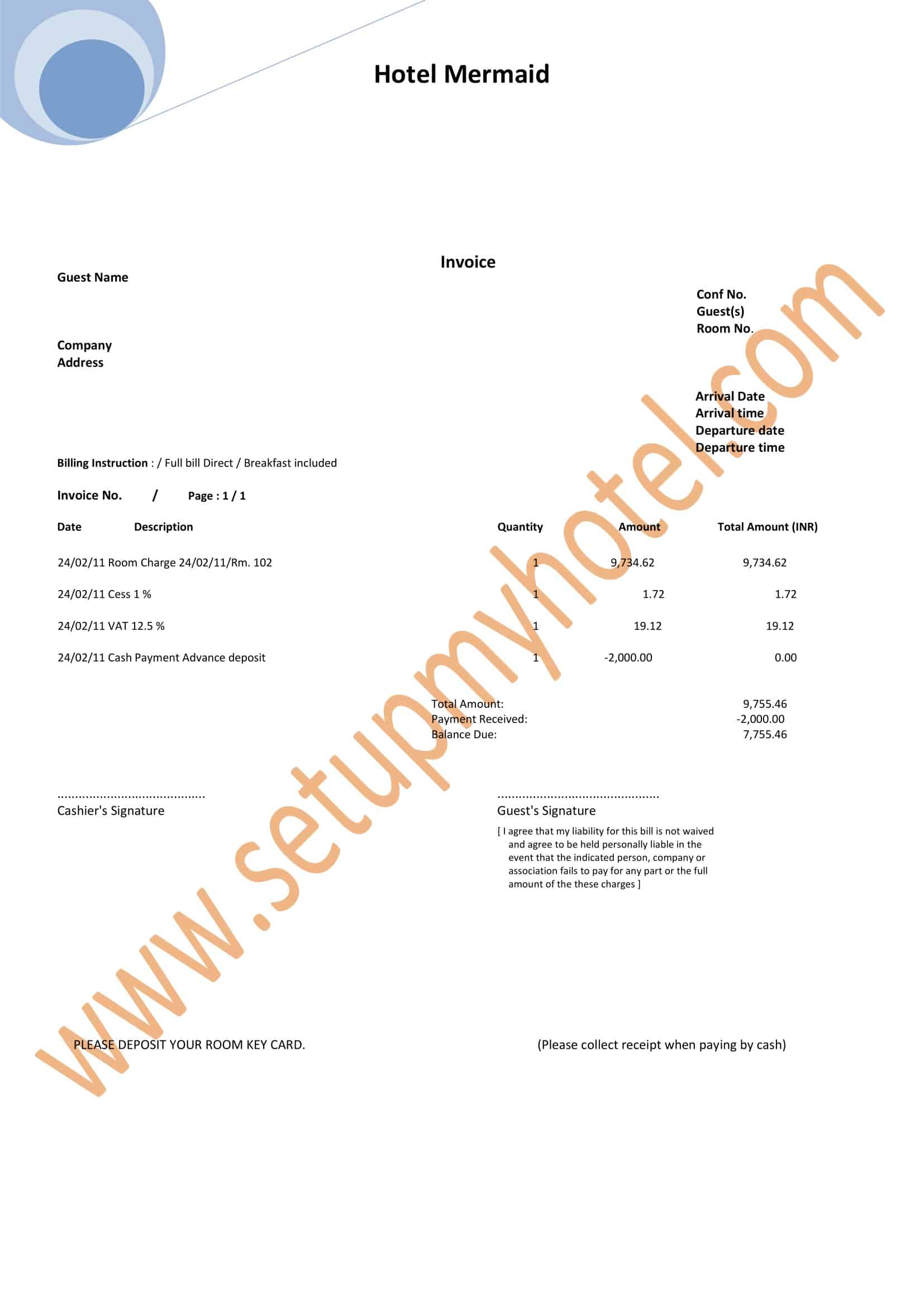 printable fake hotel receipt template printable fake hotel receipt template