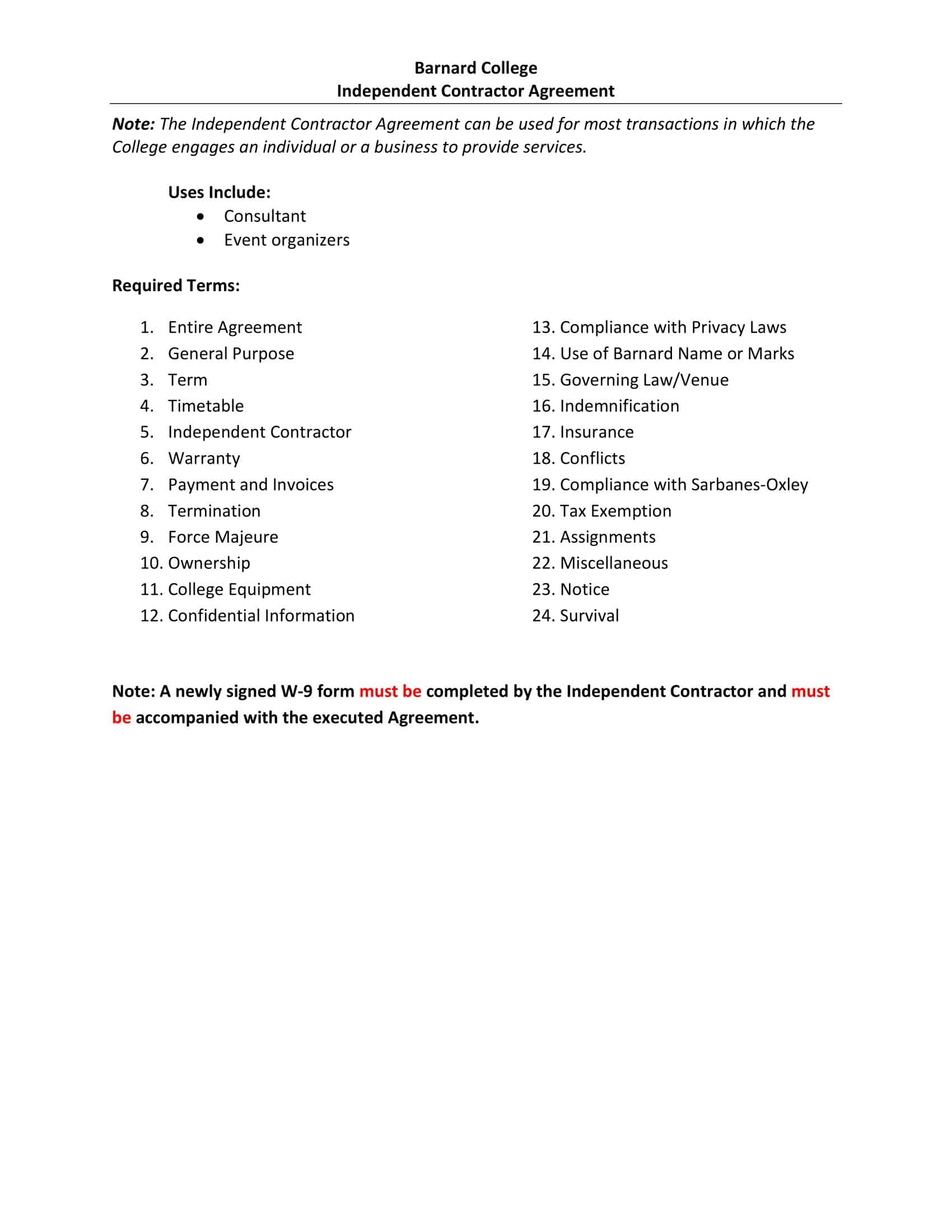 printable simple independent contractor agreement printable simple independent contractor agreement