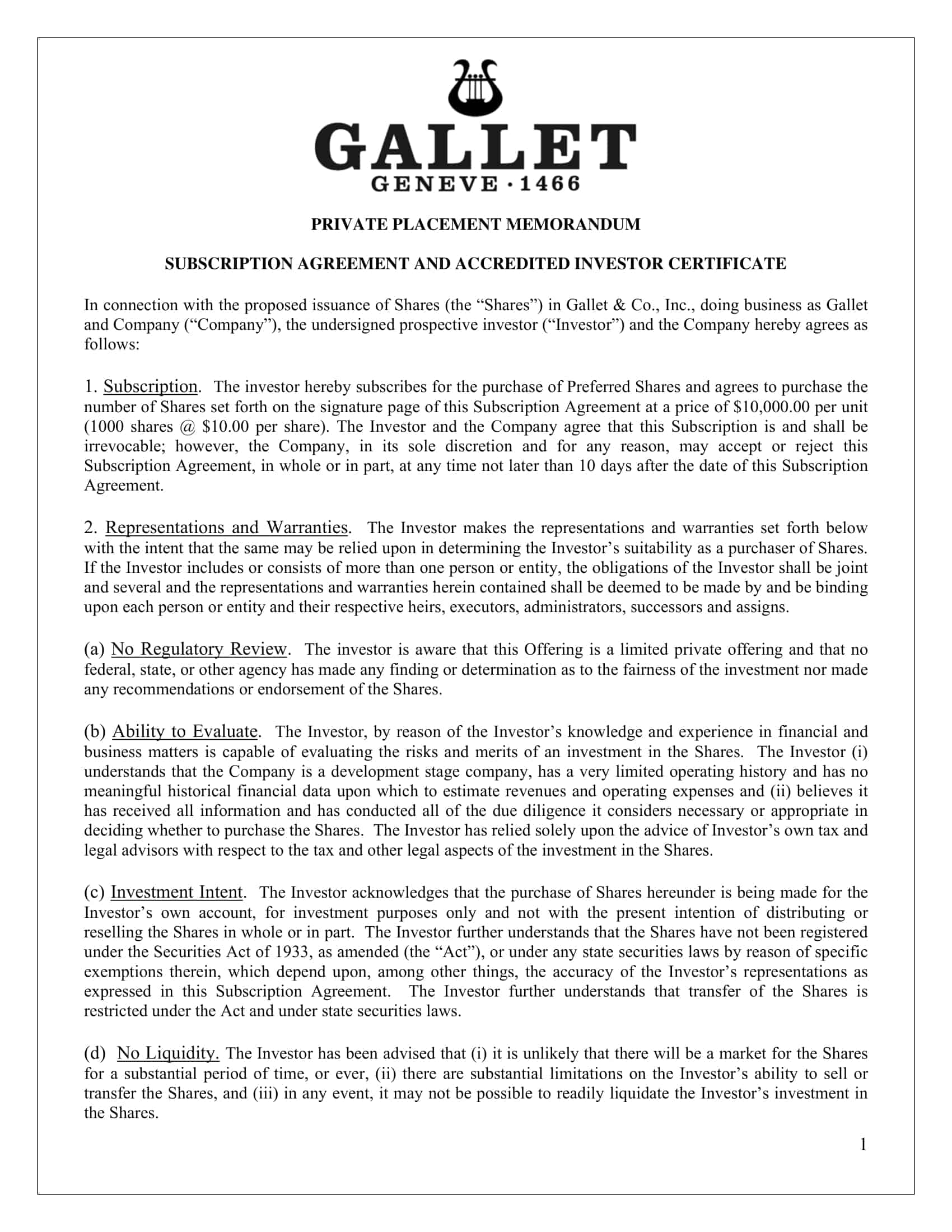 private placement memorandum private equity fund private placement memorandum private equity fund