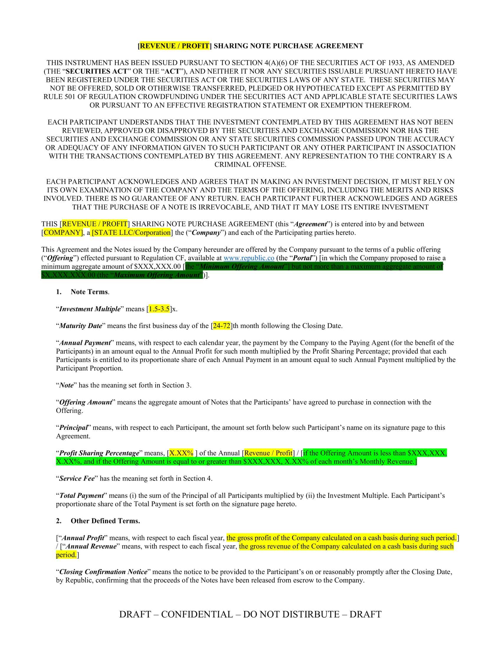 profit sharing agreement llc profit sharing agreement llc