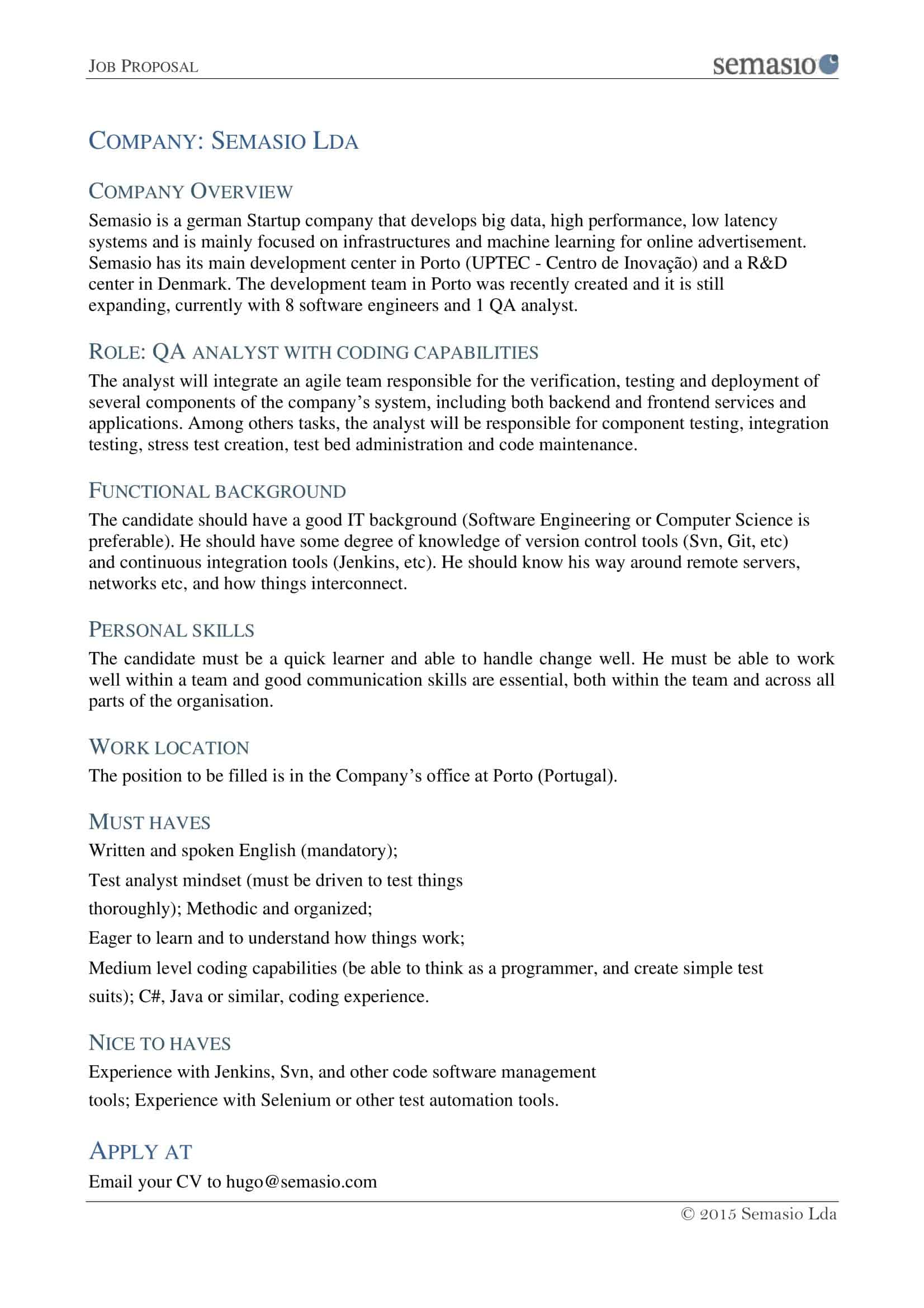 proposal specialist job description proposal specialist job description