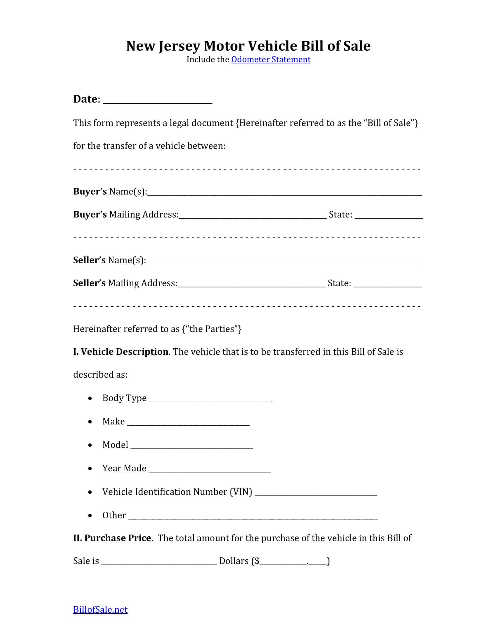 purchase agreement vehicle template purchase agreement vehicle template