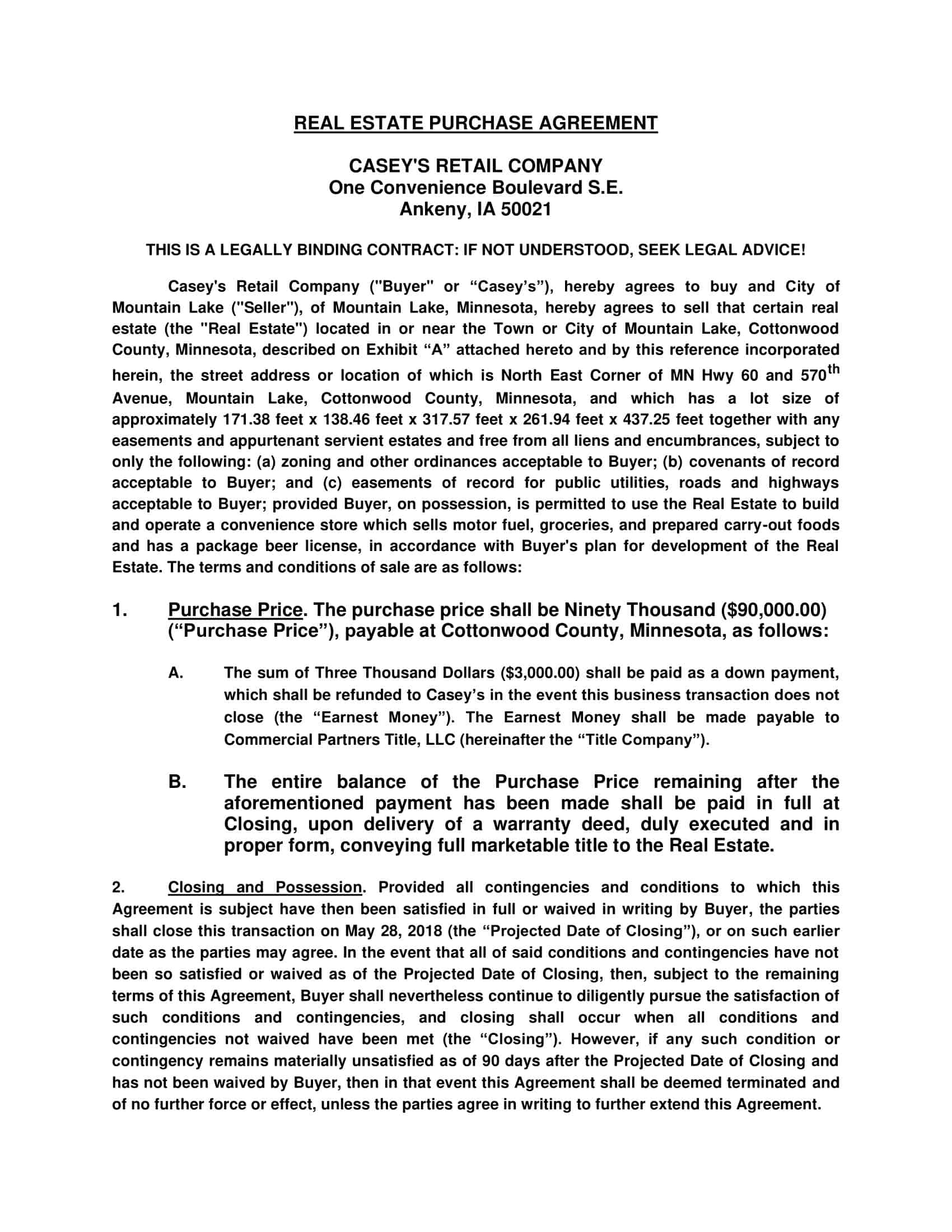 real estate purchase agreements real estate purchase agreements