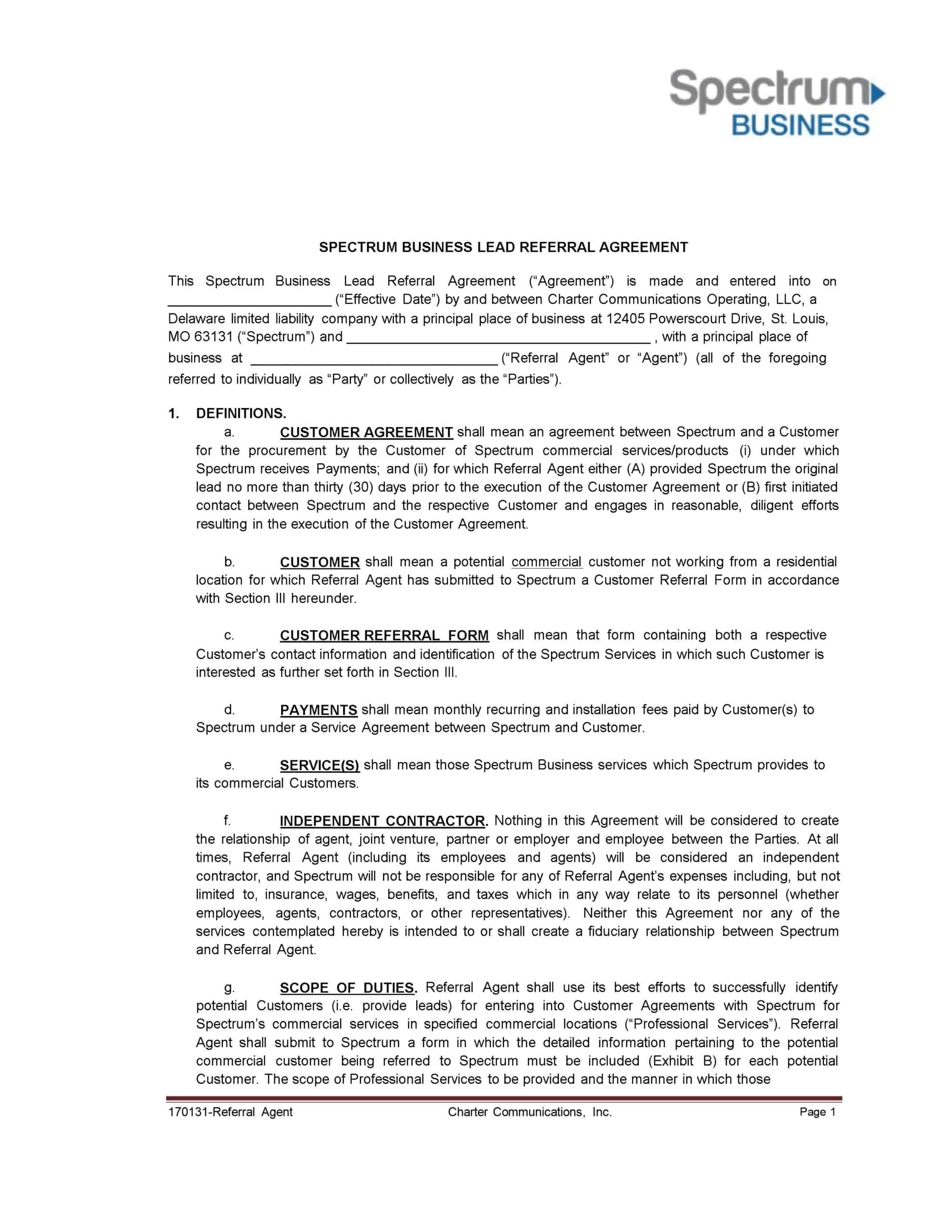 referral fee agreement pdf referral fee agreement pdf