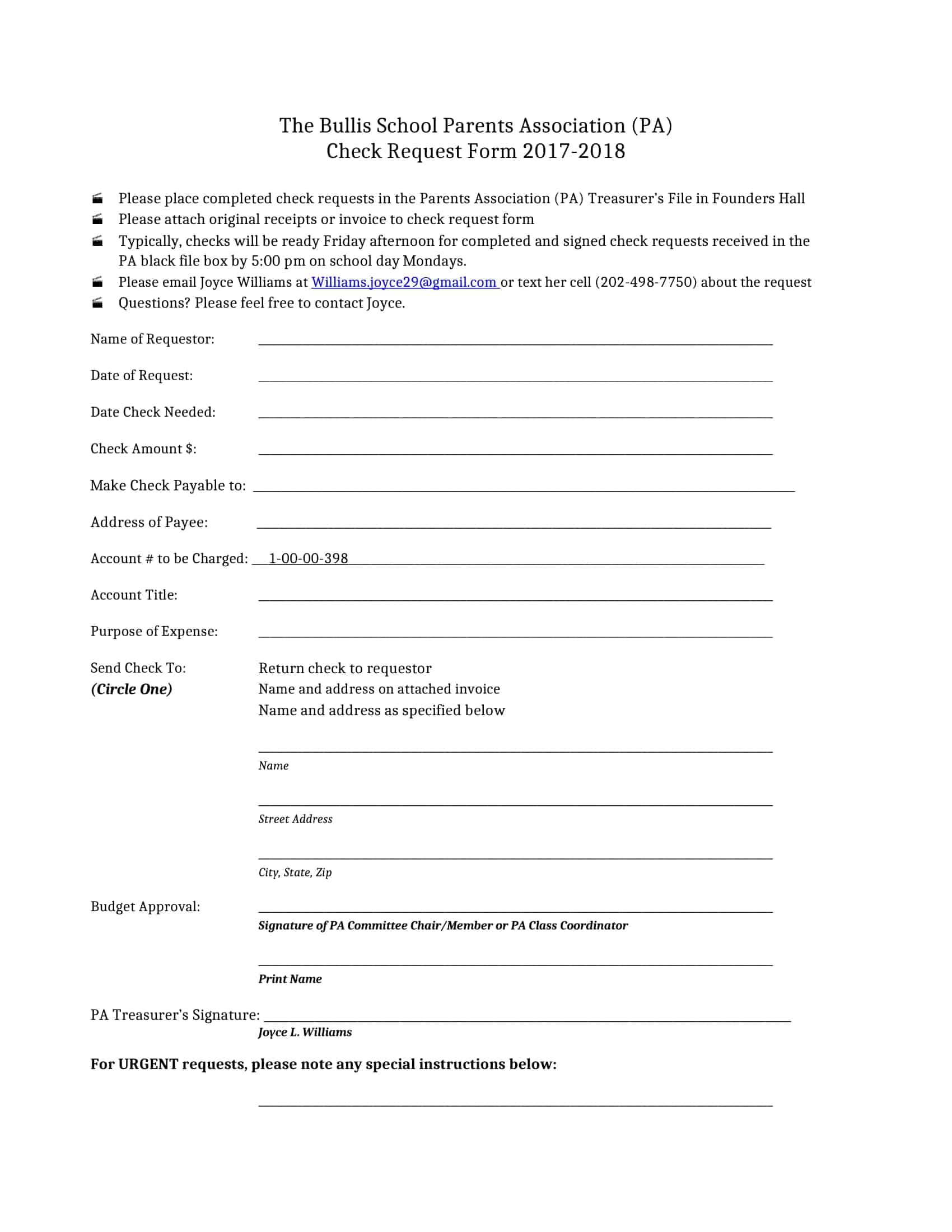 refund check request form refund check request form