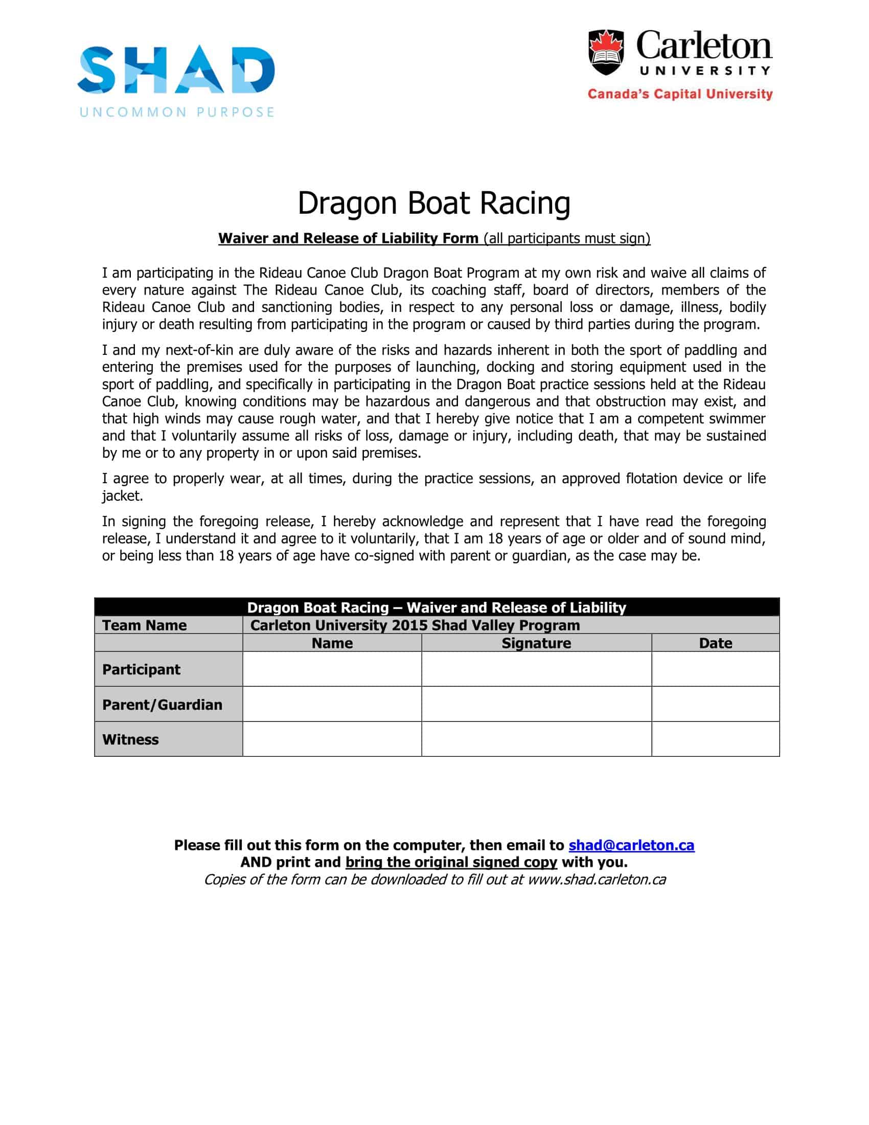 release of liability form free release of liability form free