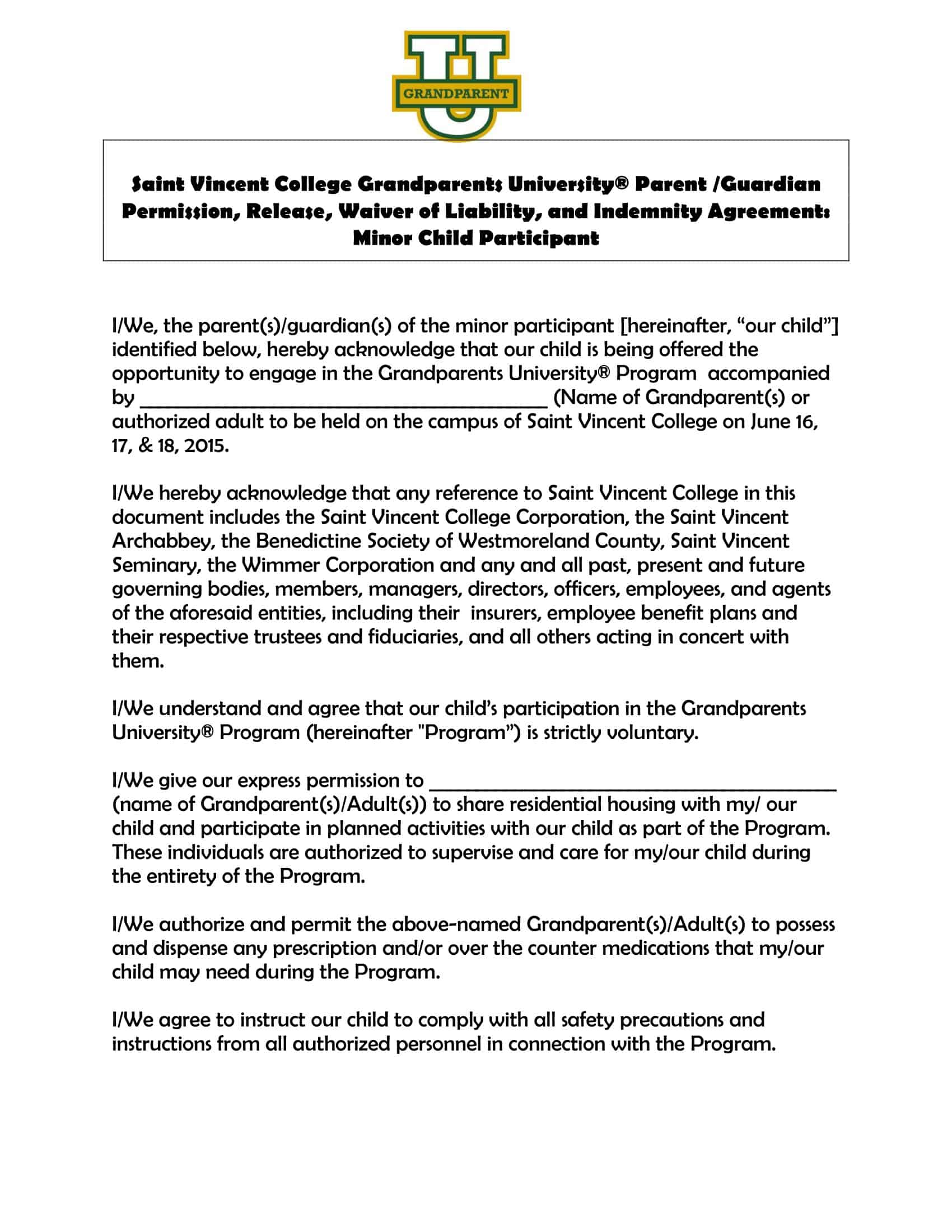 release of liability letter release of liability letter