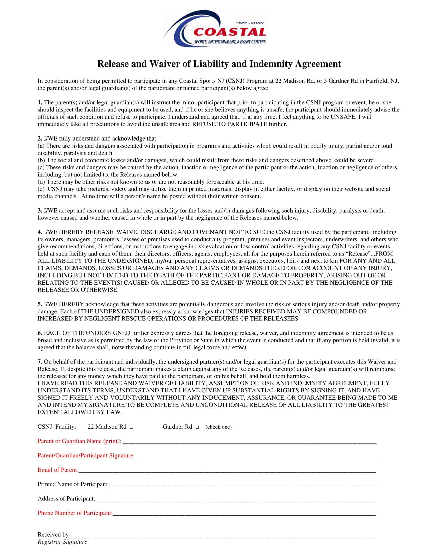 release of liability template release of liability template