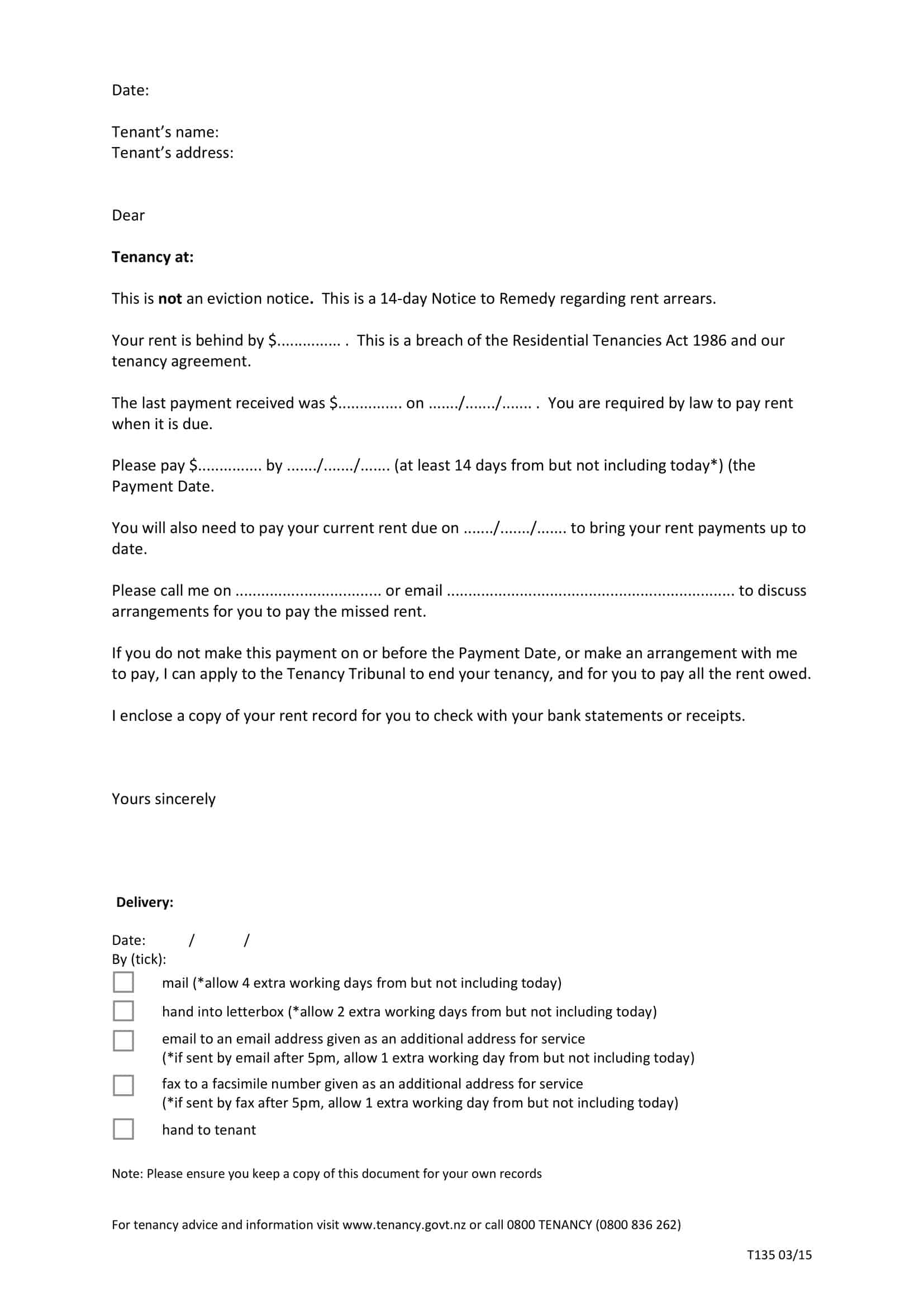 rent late fee notice rent late fee notice