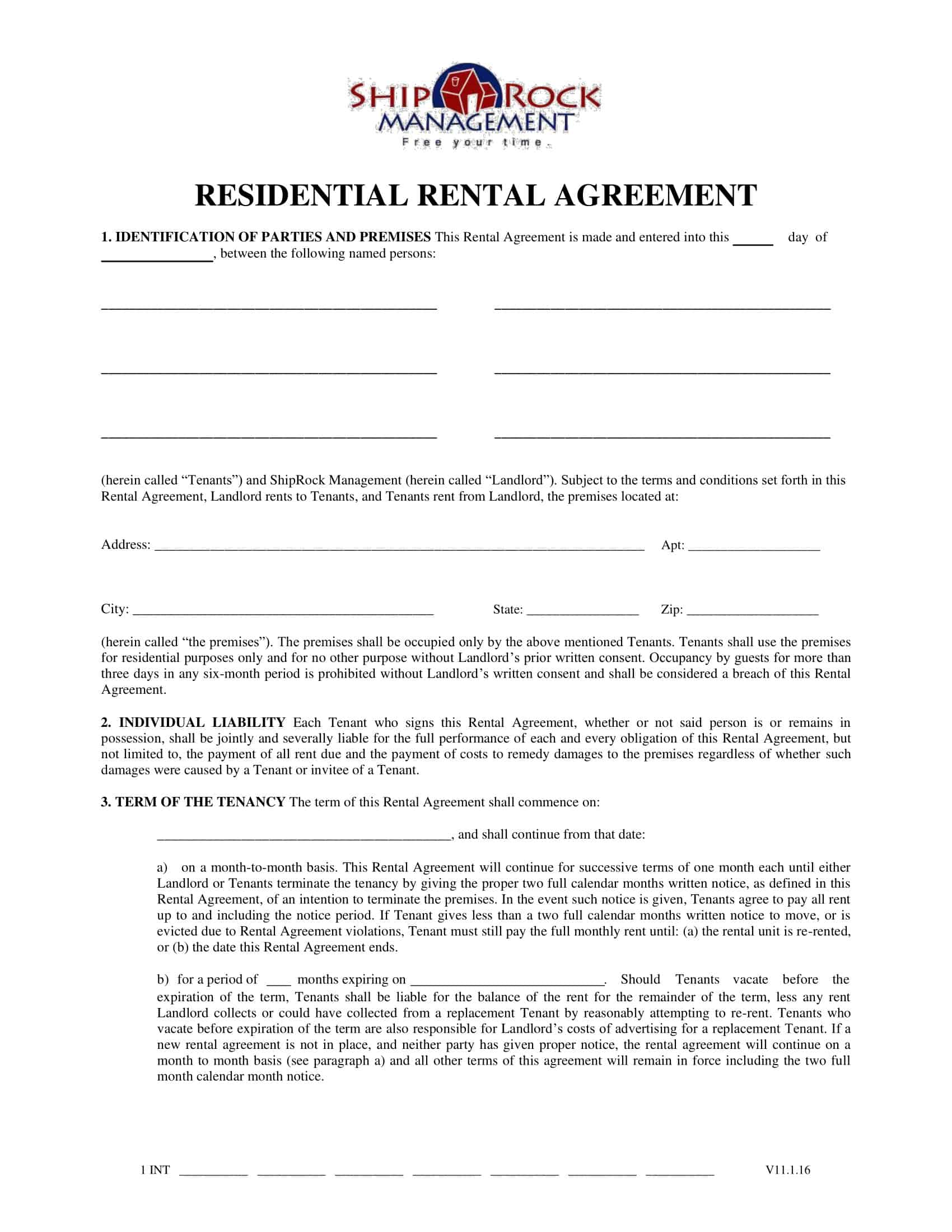 rental lease agreement residential rental lease agreement residential