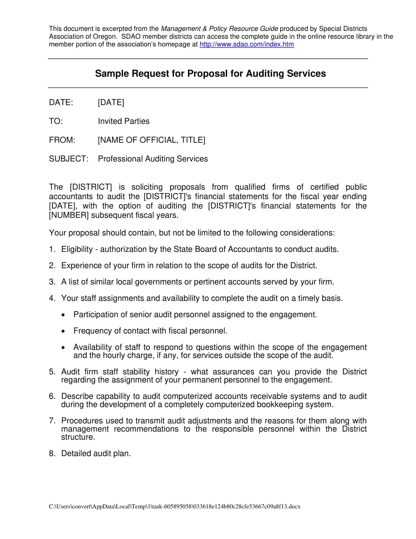 request for proposal rfp request for proposal rfp