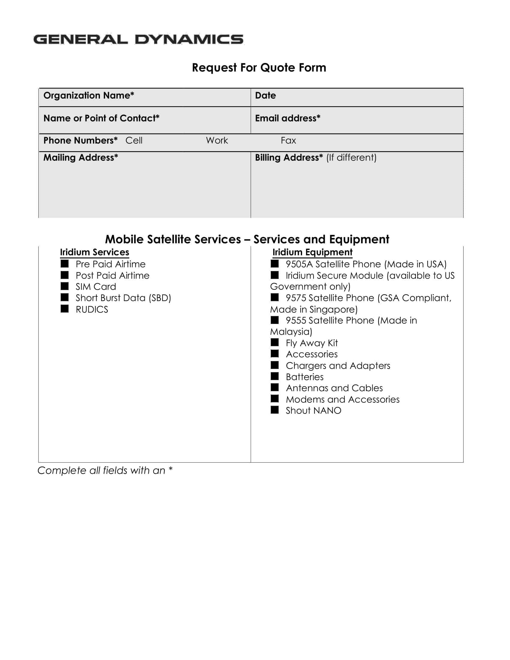 request for quote rfq request for quote rfq
