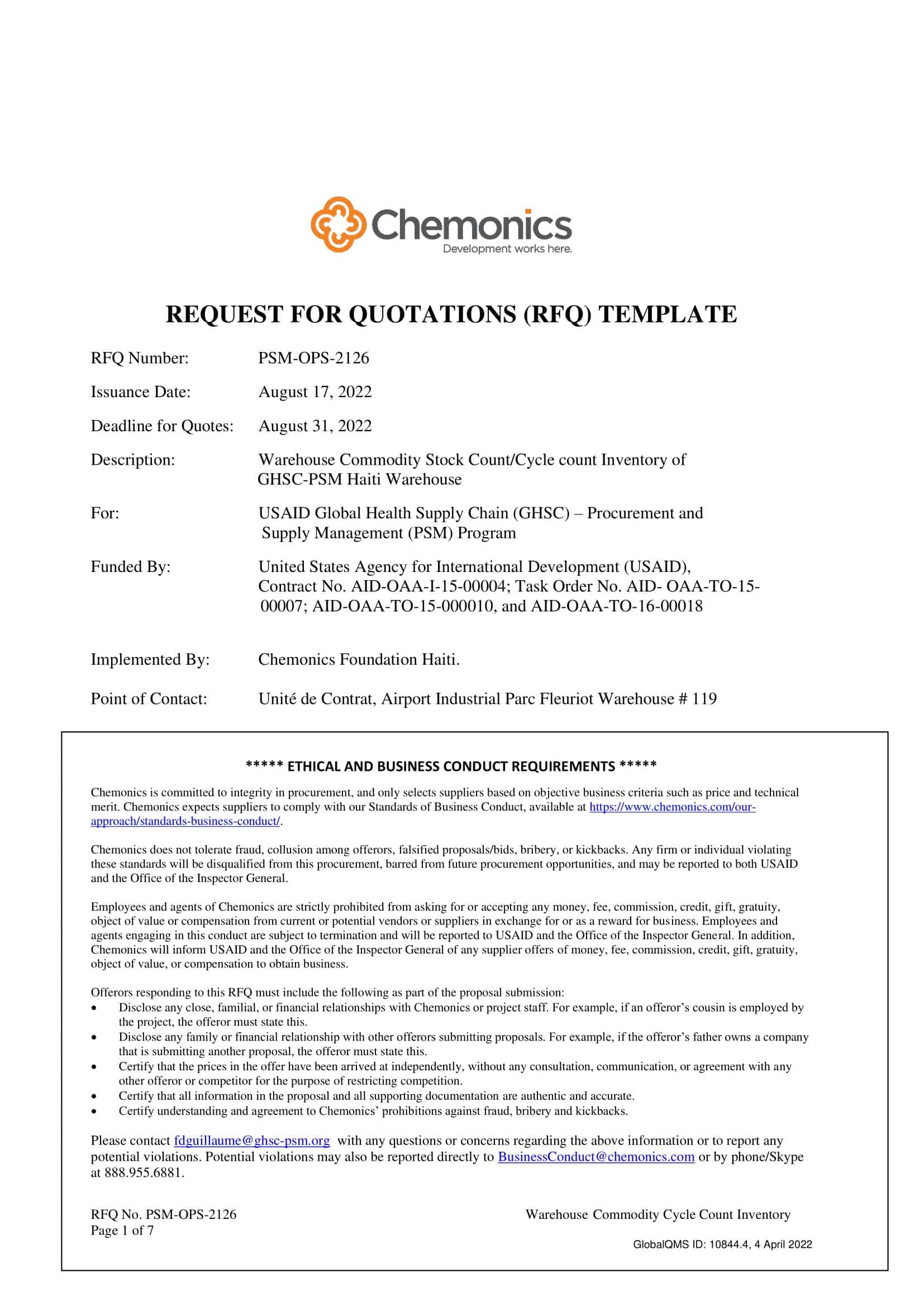 request for quote template request for quote template