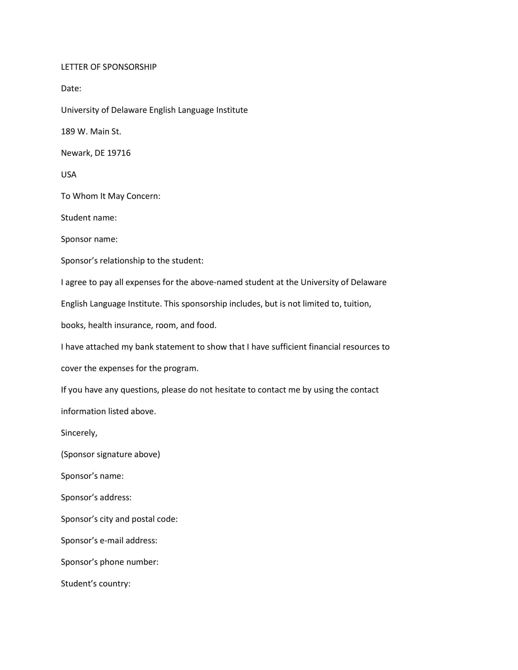 request for sponsorship letter request for sponsorship letter