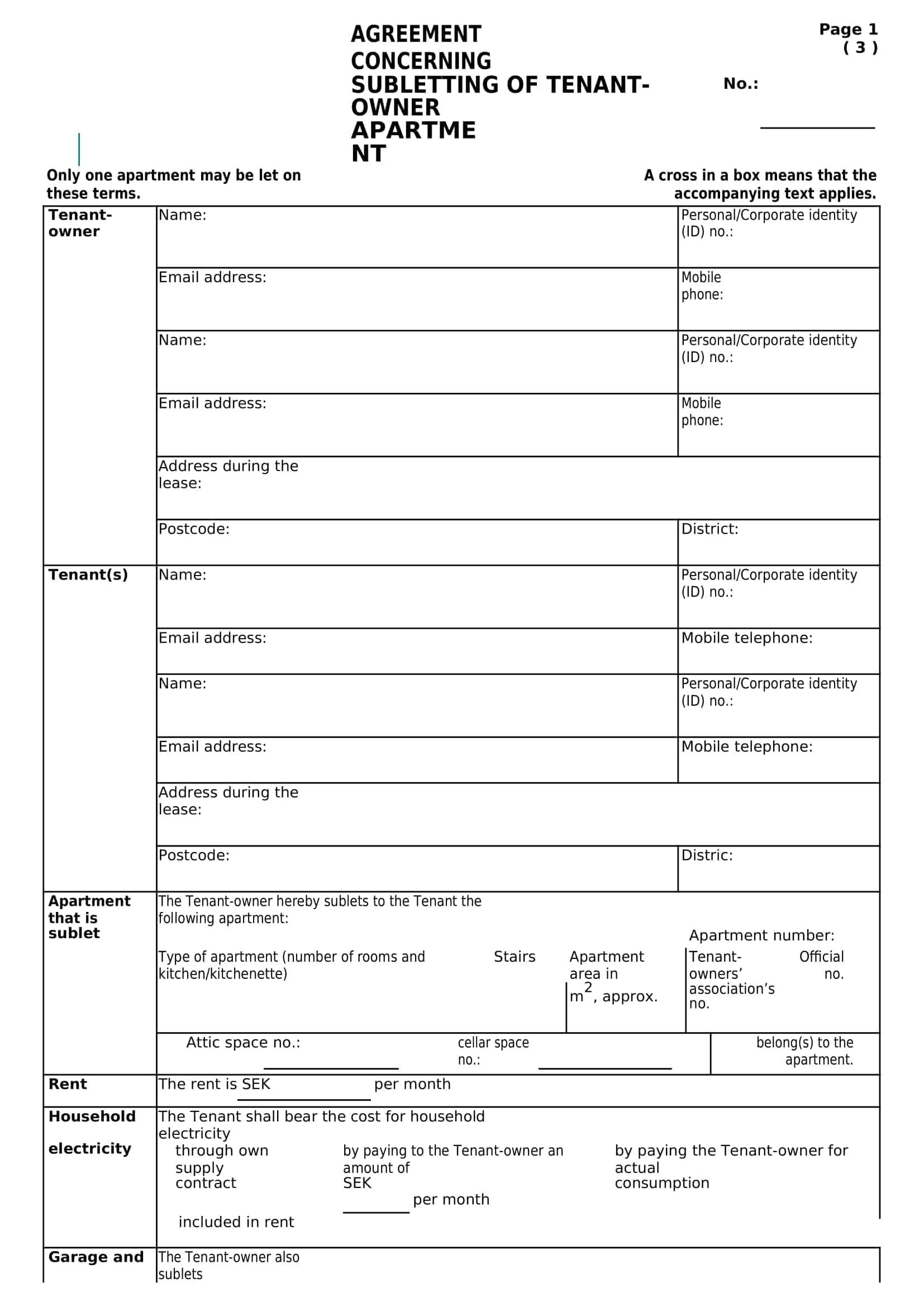 roommate sublease agreement roommate sublease agreement