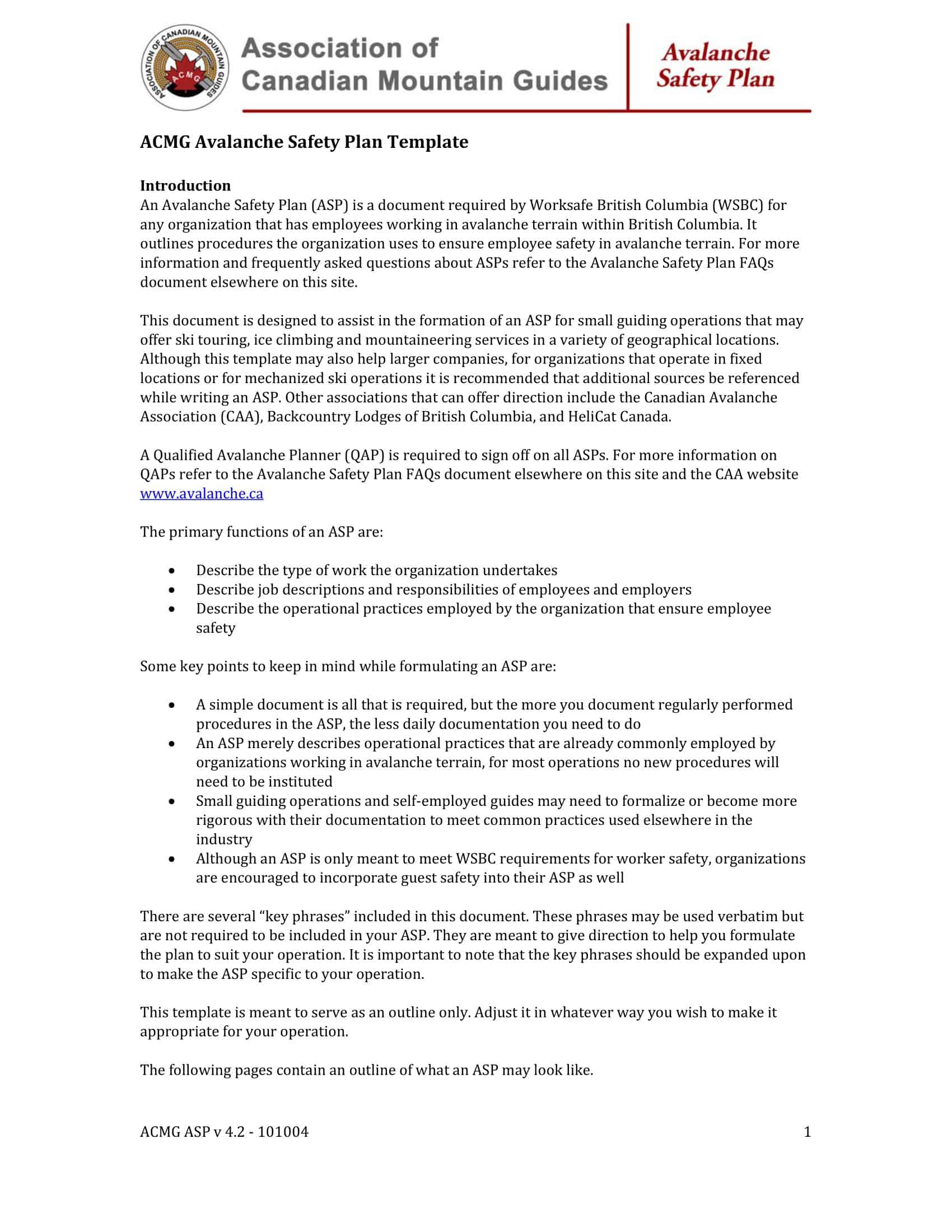 safety plans safety plans