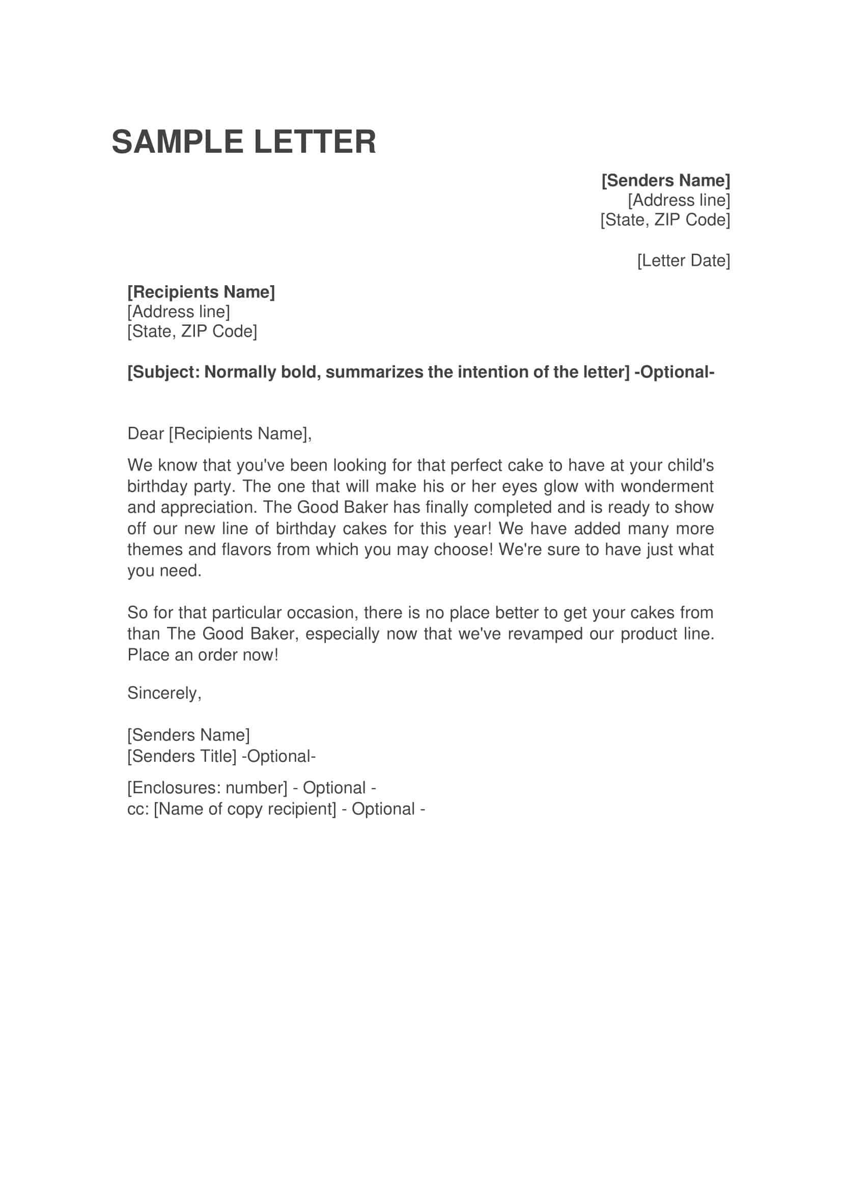 sales letter template printable sales letter template printable