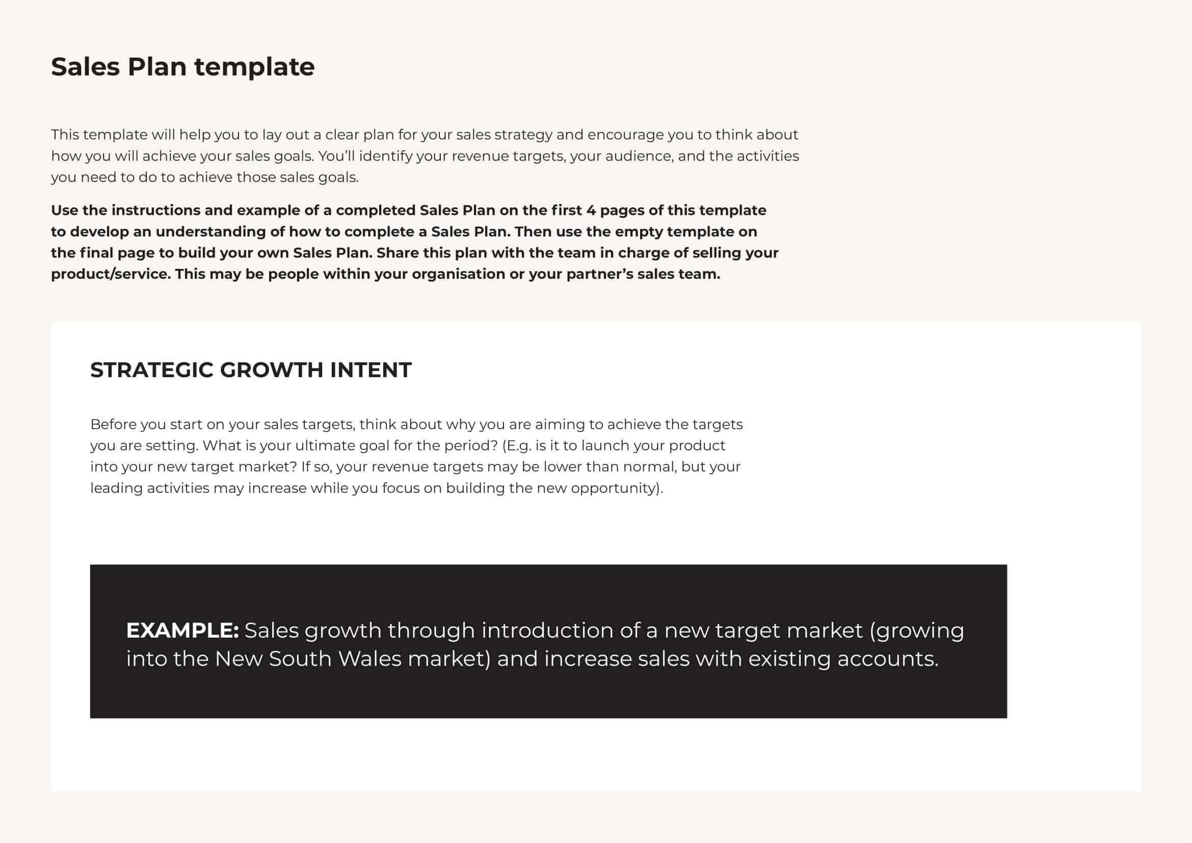 Free Printable Sales Plan Templates PDF Word Excel Free Printable Sales Plan Templates PDF Word Excel