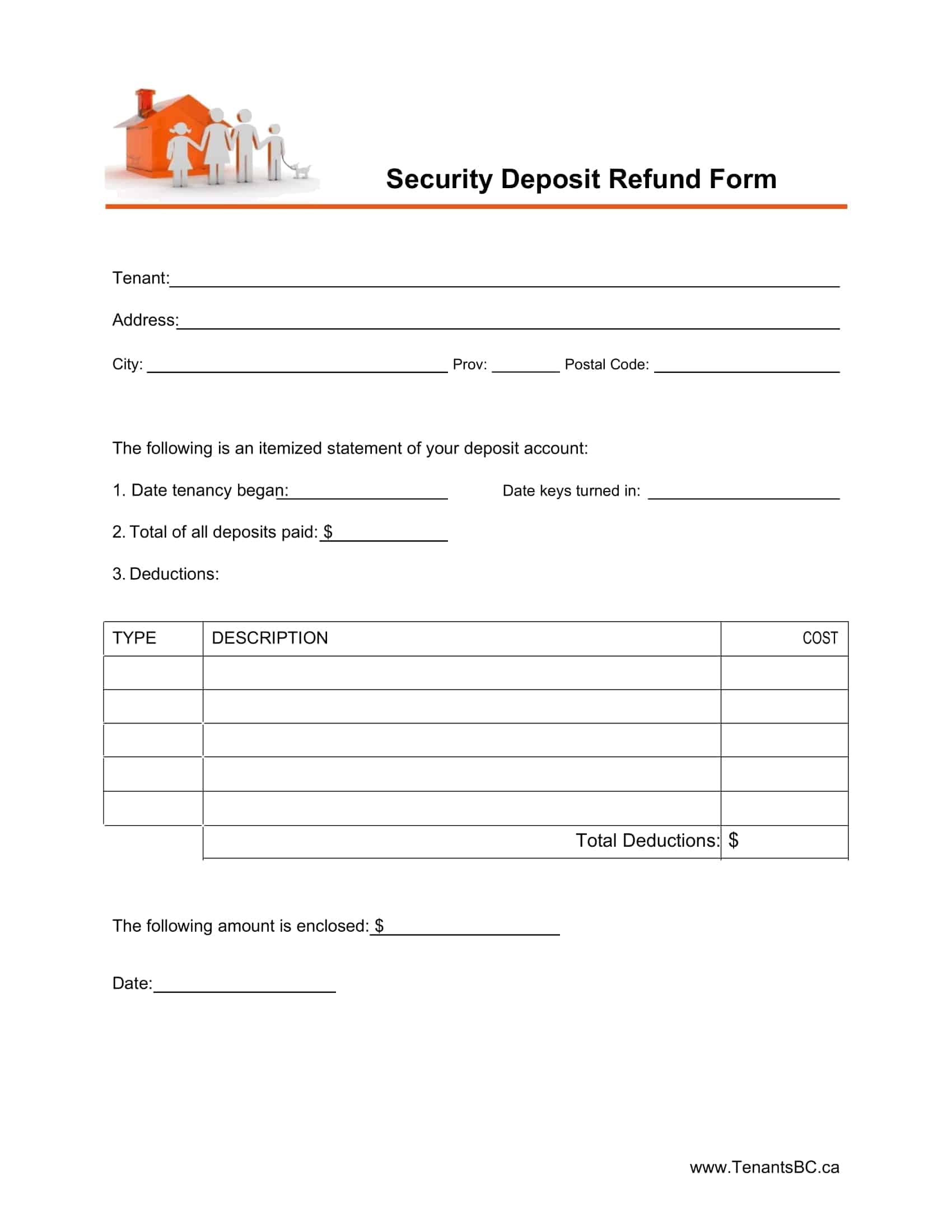 Free Printable Security Deposit Return Letter Templates Tenant Free Printable Security Deposit Return Letter Templates Tenant