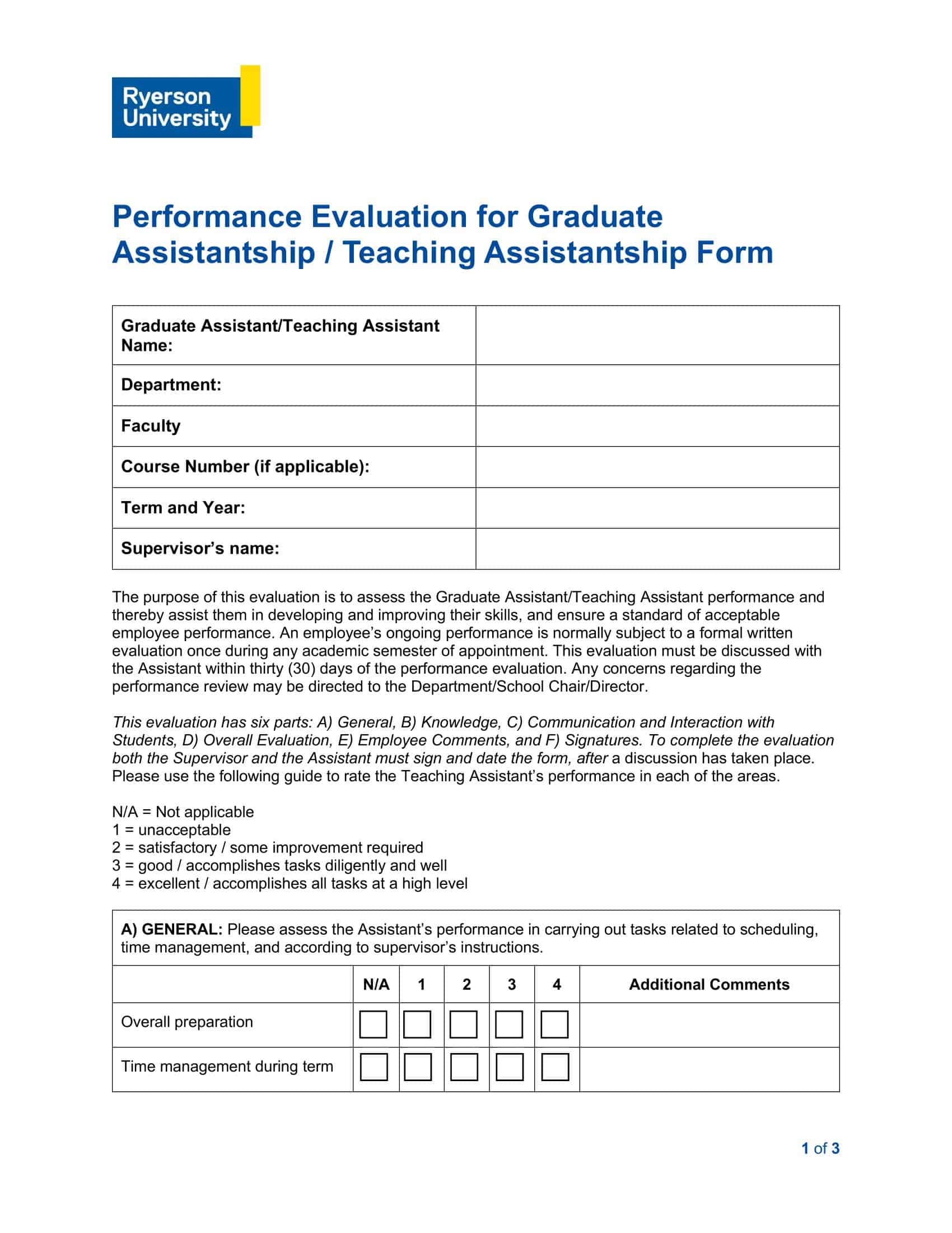 sample employee evaluation forms sample employee evaluation forms