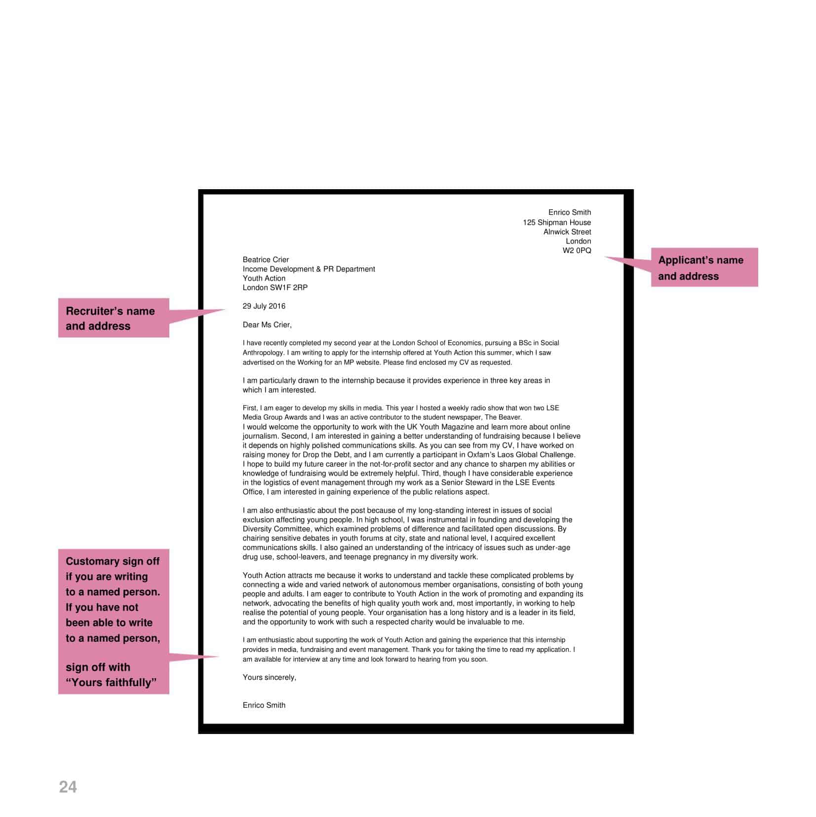 sample letter of application sample letter of application