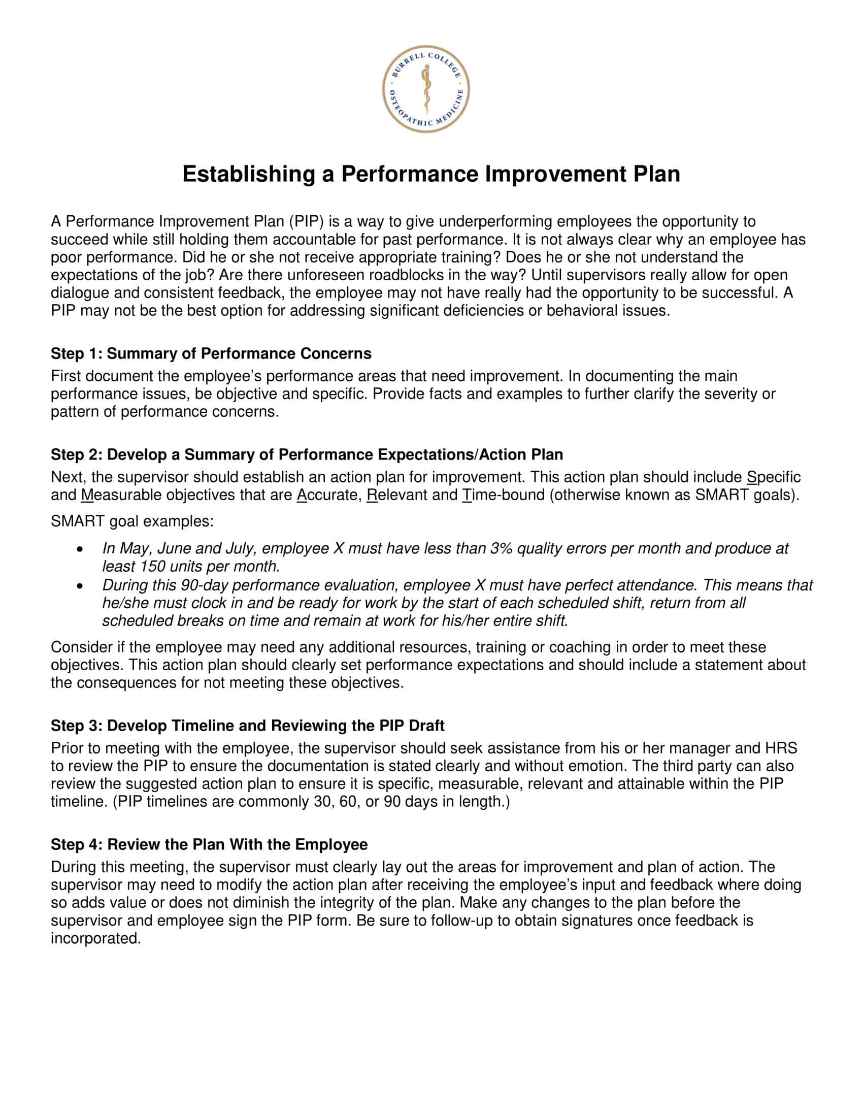 sample performance improvement plan for attitude sample performance improvement plan for attitude