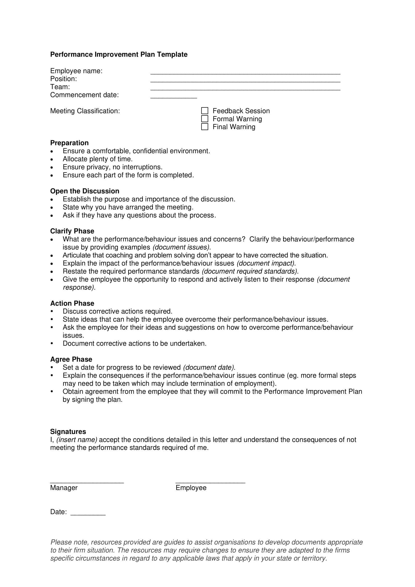 sample performance improvement plan for behavior sample performance improvement plan for behavior
