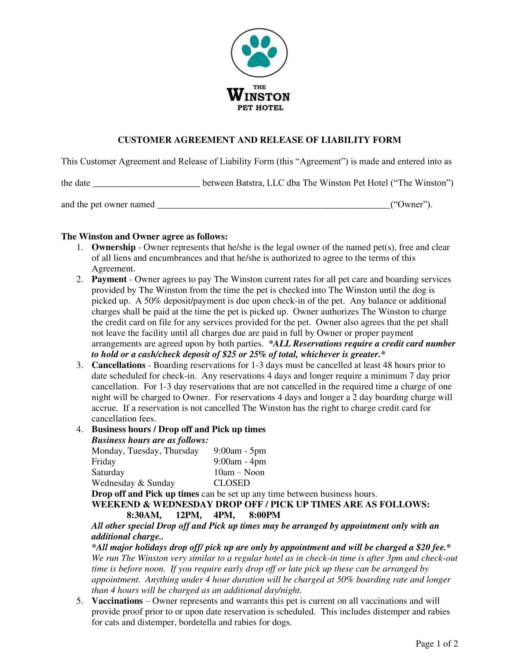 sample release of liability form sample release of liability form
