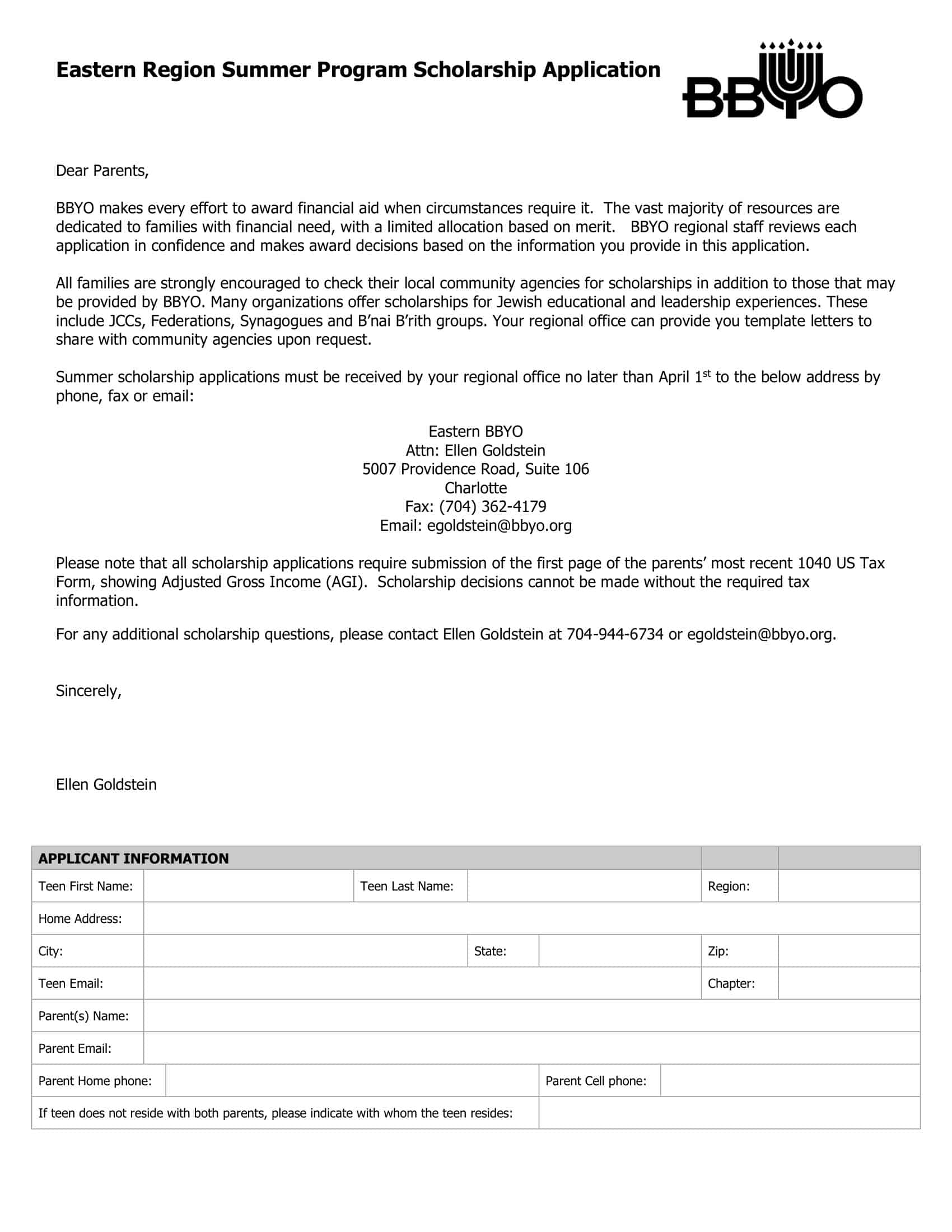 sample scholarship application letter sample scholarship application letter