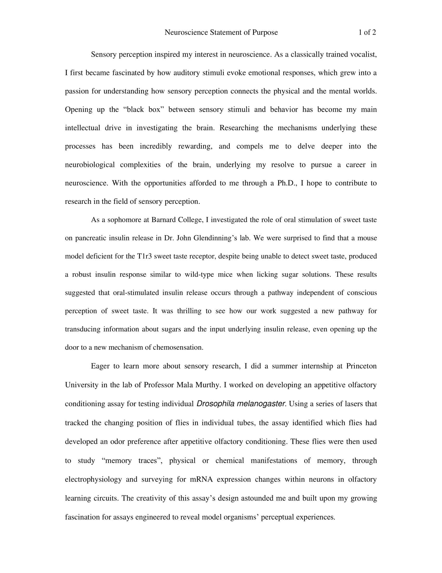 sample statement of purpose for graduate school sample statement of purpose for graduate school