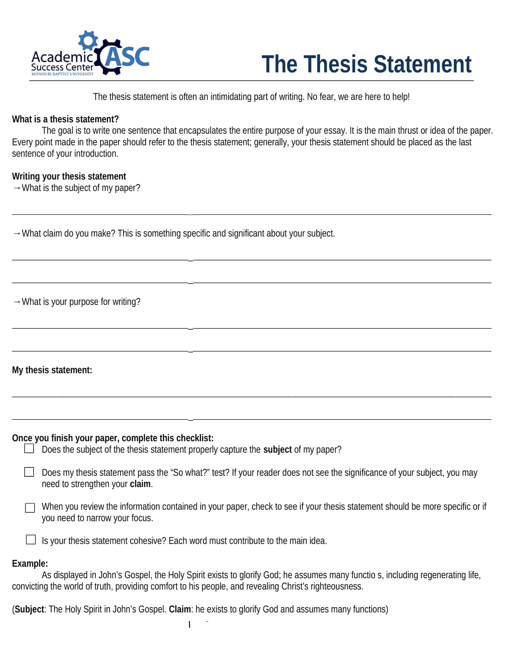 sample thesis statement sample thesis statement