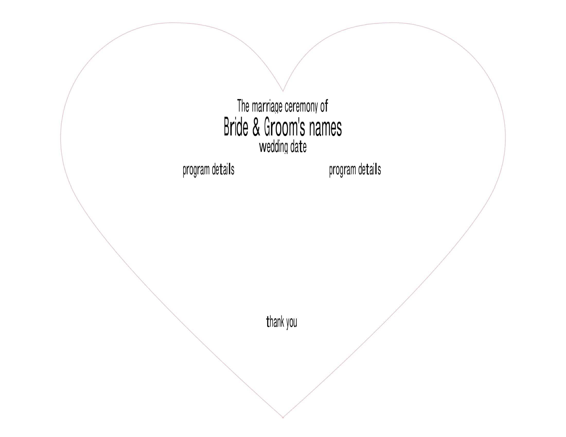 sample wedding program sample wedding program