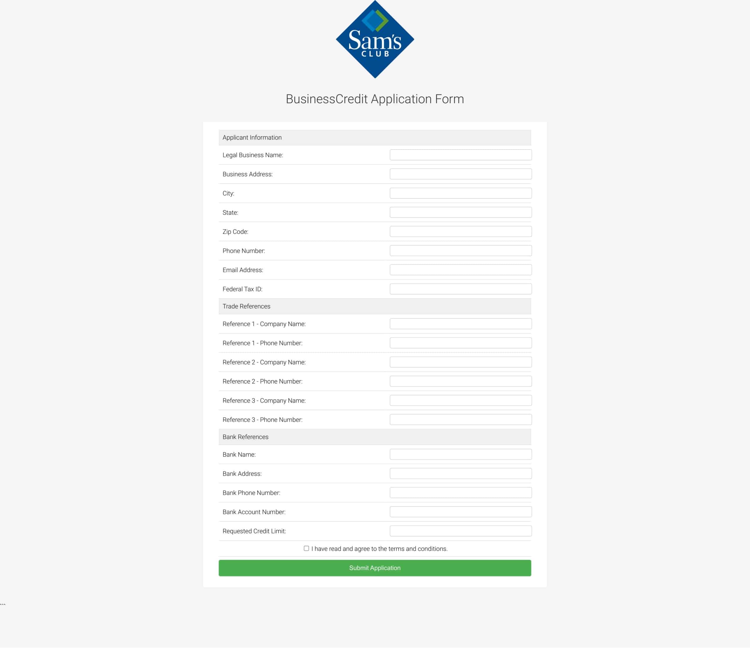 sam's business credit card application sam's business credit card application