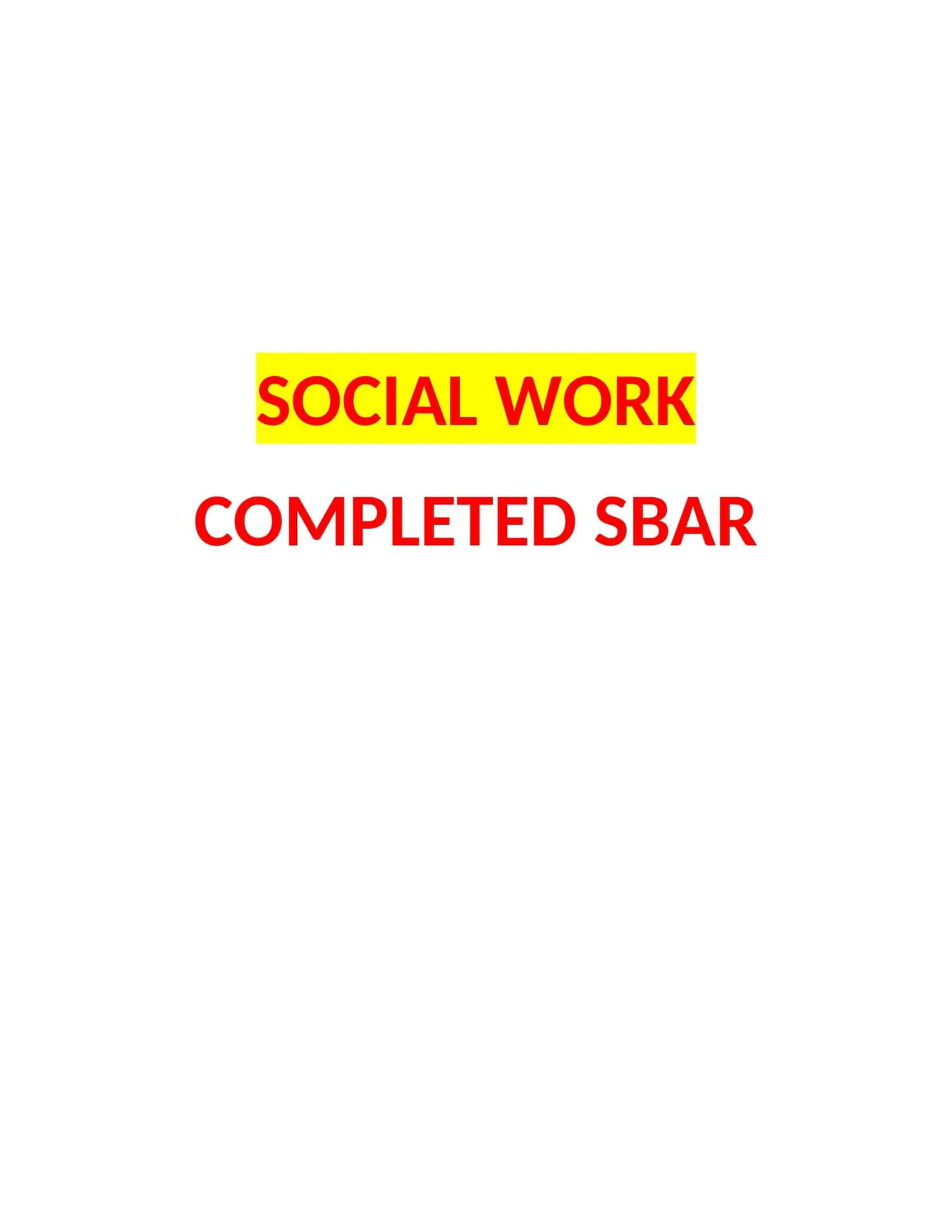 sbar for nursing sbar for nursing