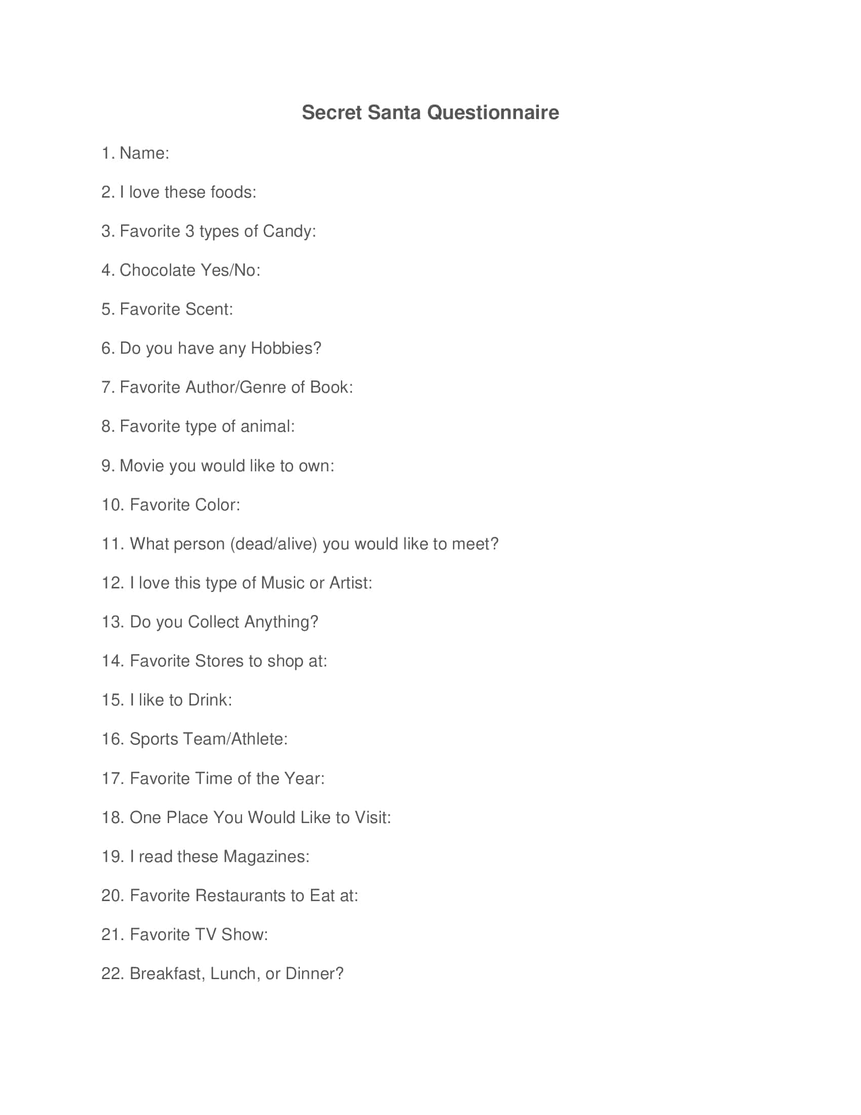 secret santa questions for adults secret santa questions for adults