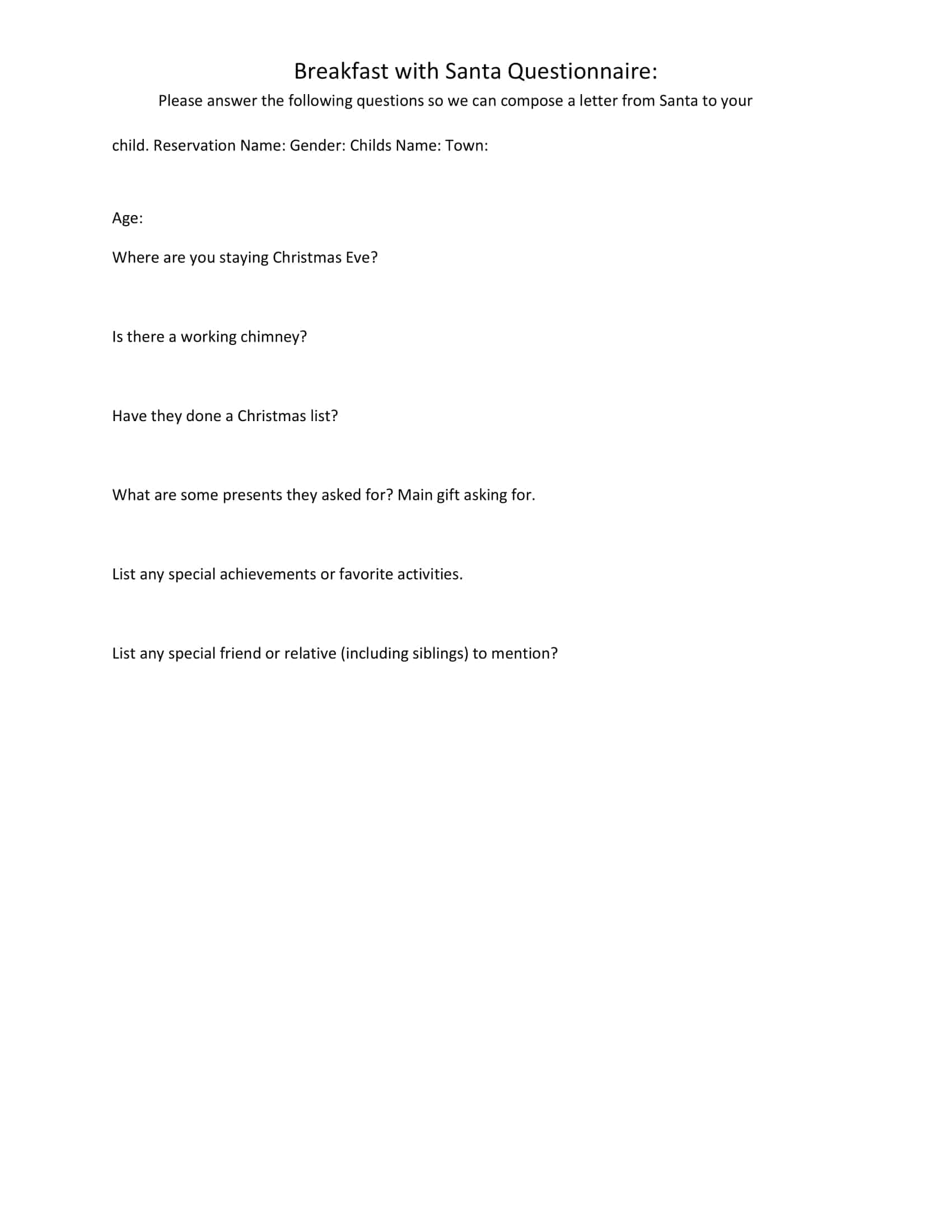 secret santa survey secret santa survey