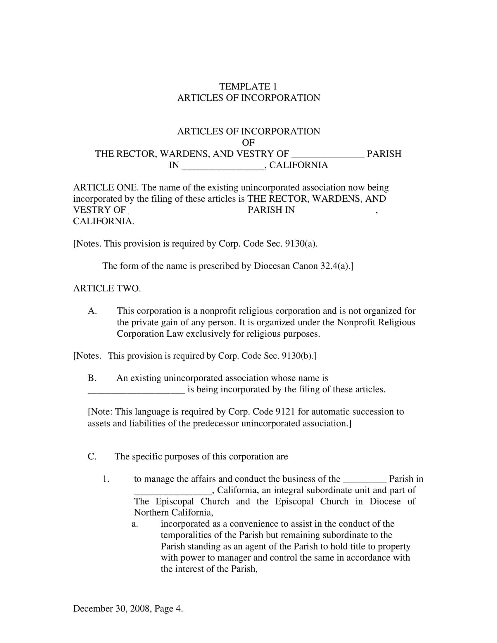 secretary of state articles of incorporation secretary of state articles of incorporation