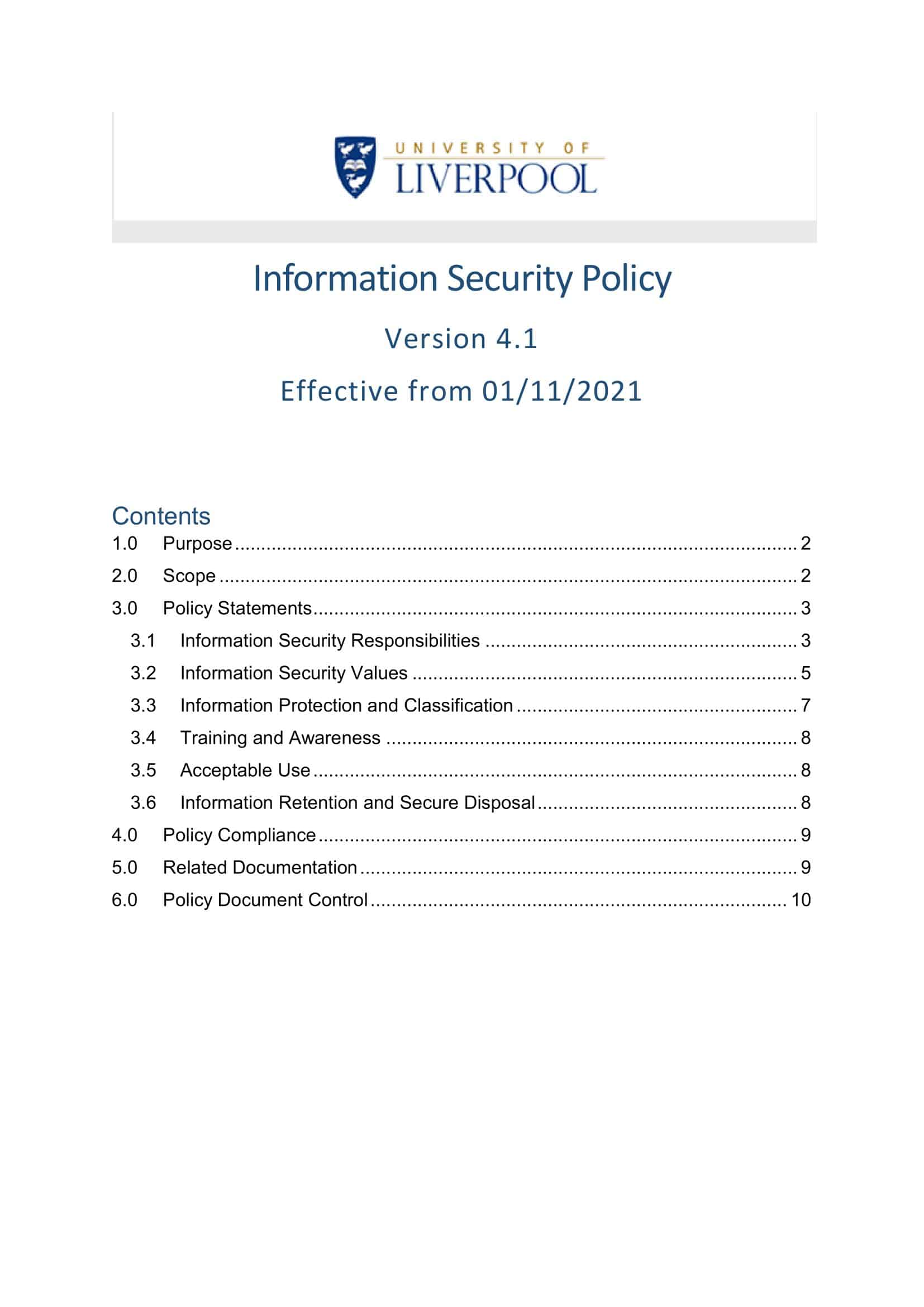 security policy templates security policy templates