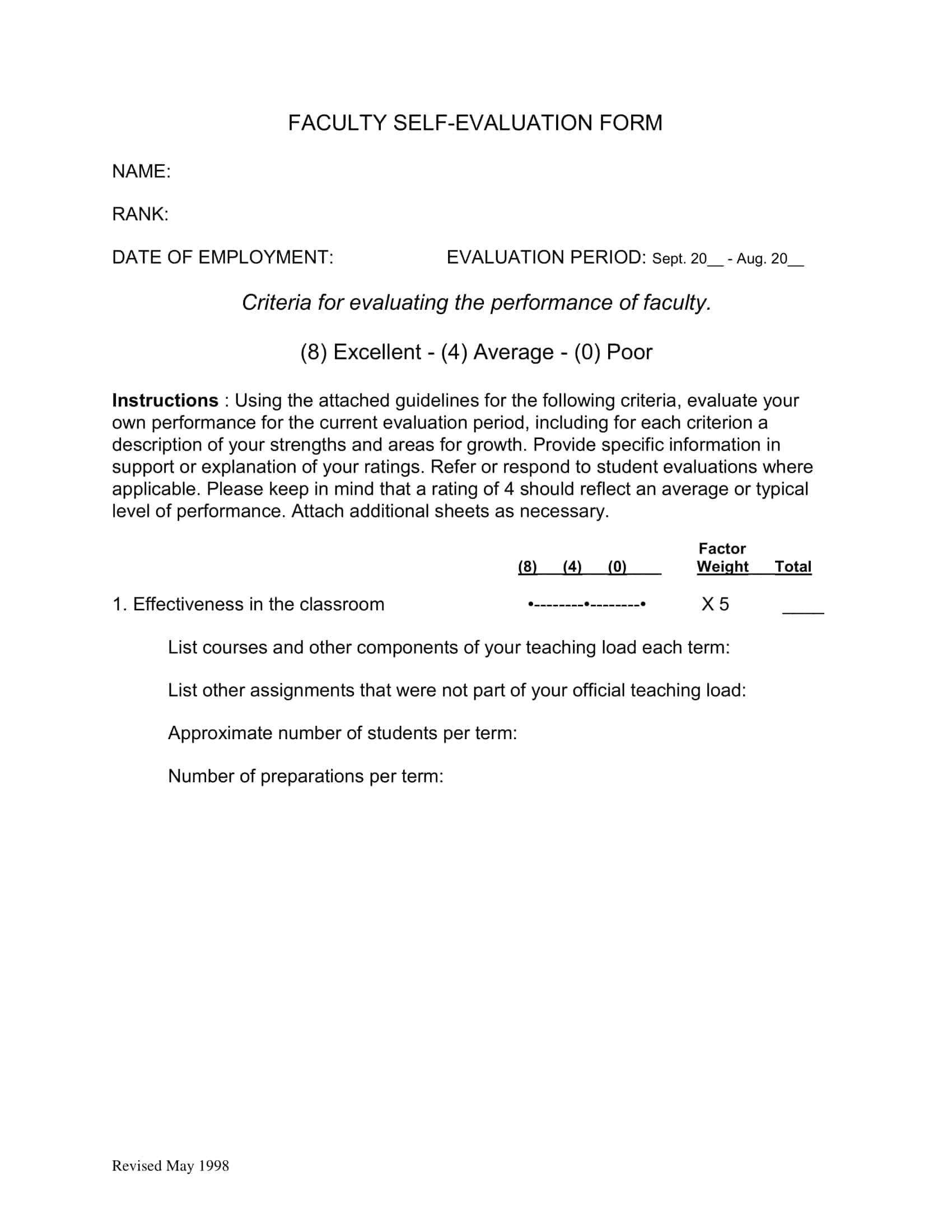 self evaluation phrases self evaluation phrases