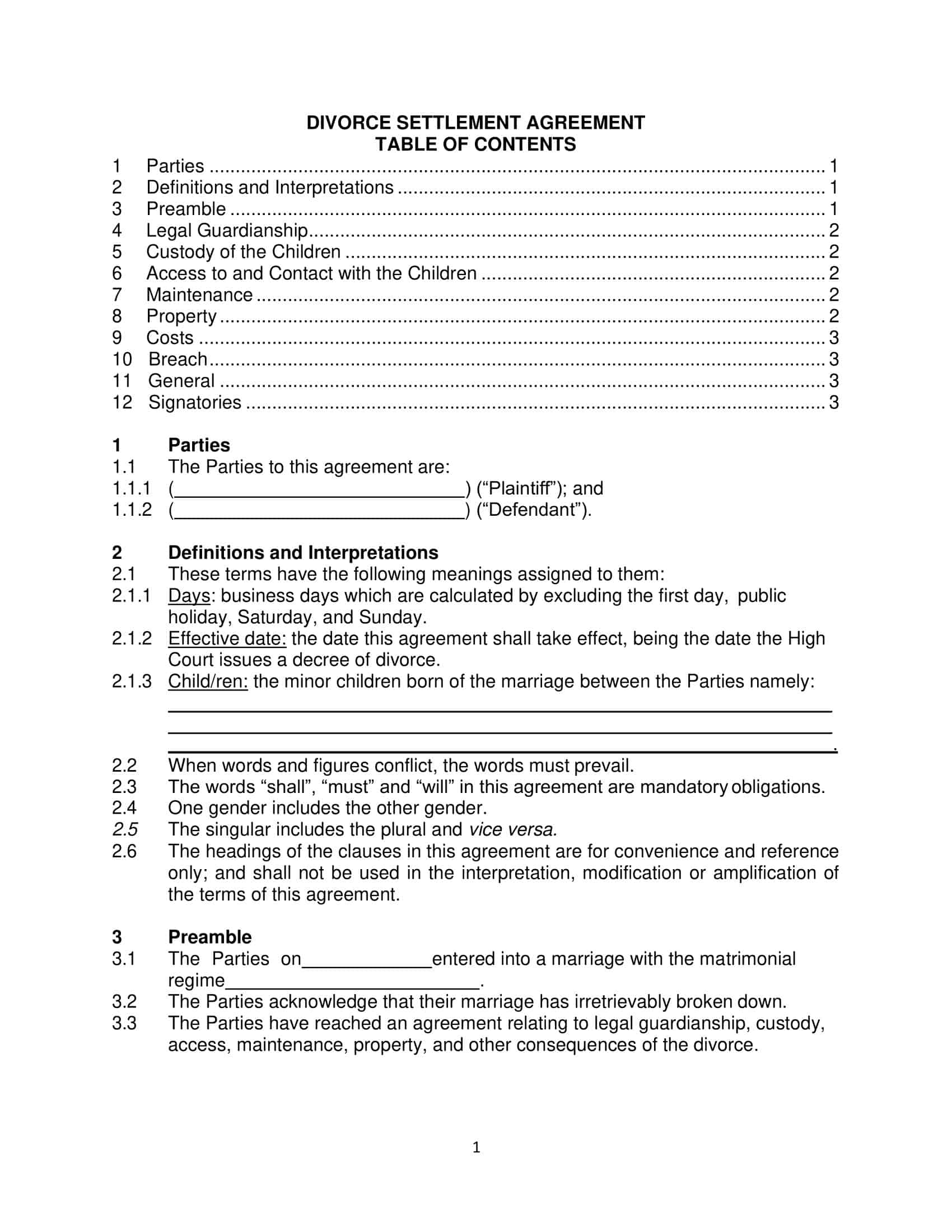 settlement agreement and release settlement agreement and release