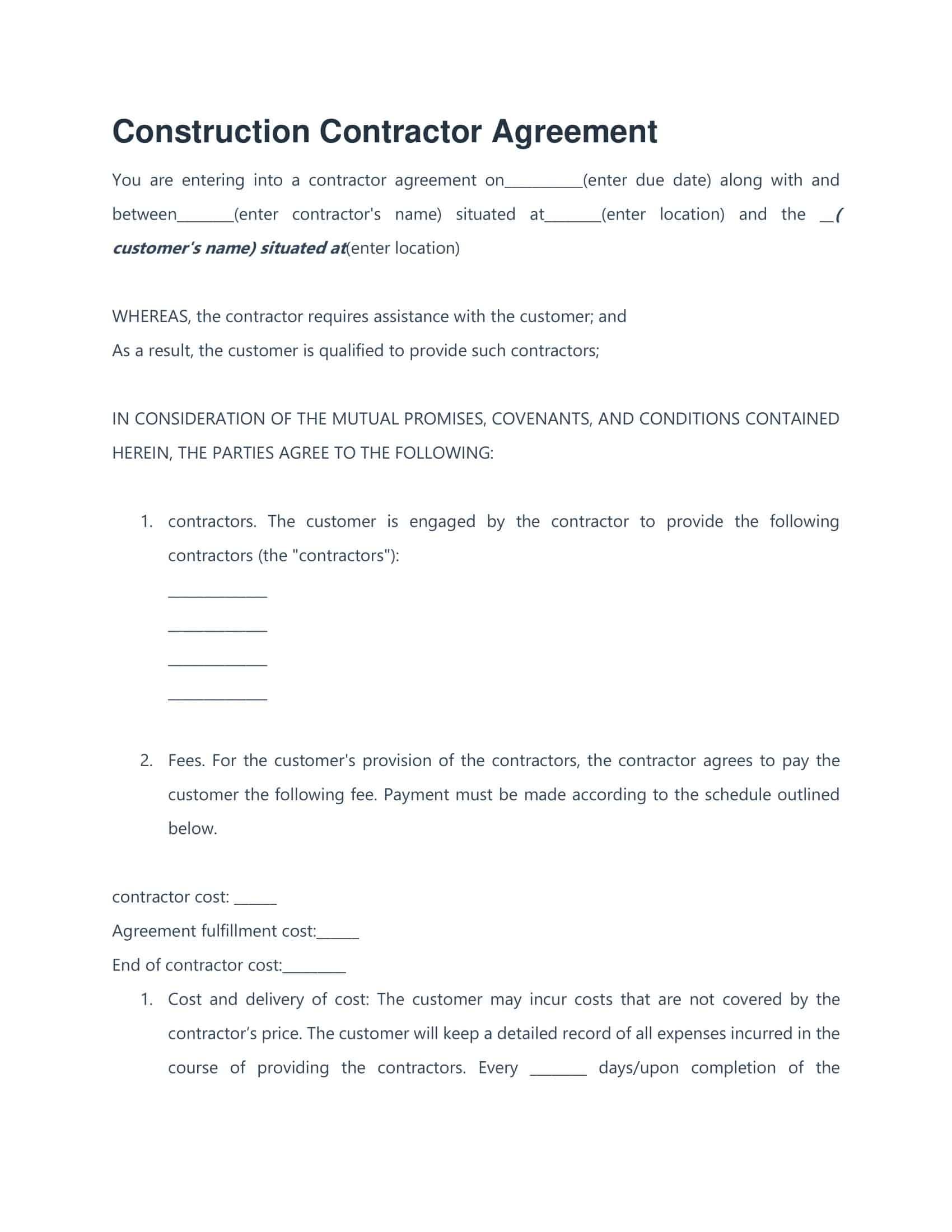 Janitorial Service Agreement Template Ablebionics Janitorial Service Agreement Template Ablebionics