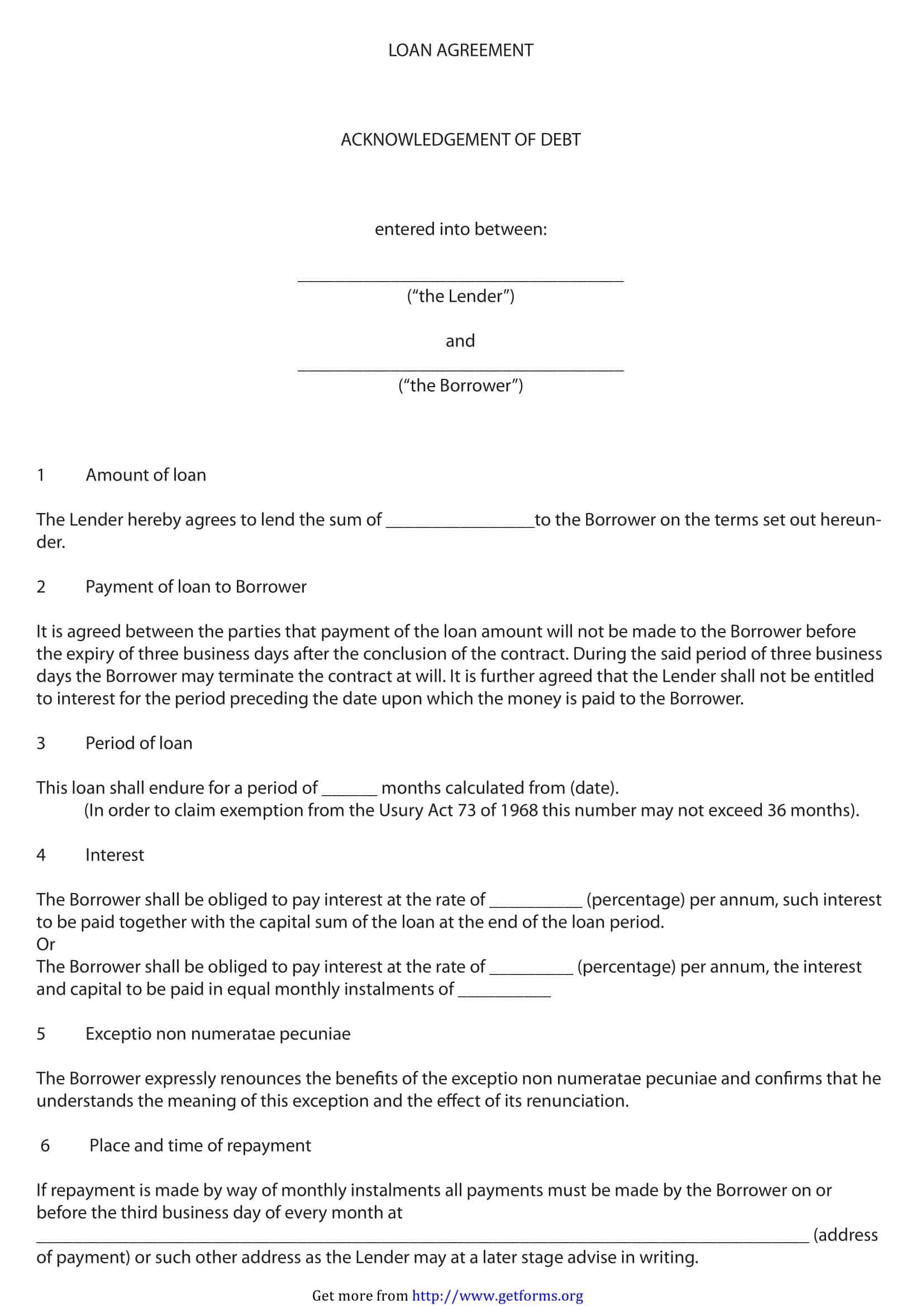 simple loan agreement sample simple loan agreement sample