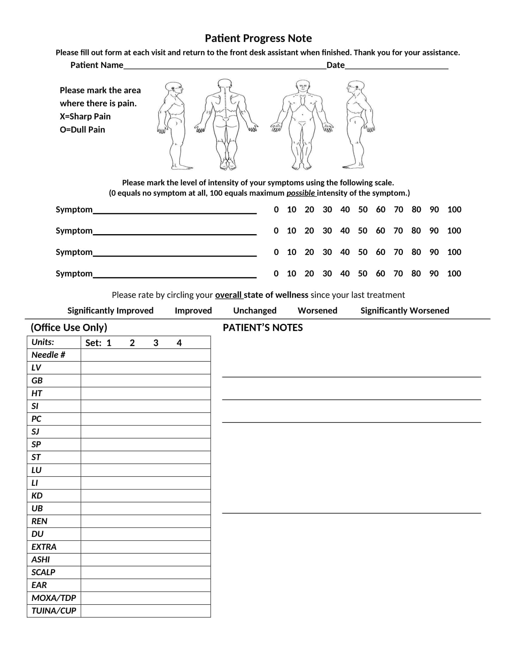 Free Printable Therapy Notes Templates [PDF] Progress Notes