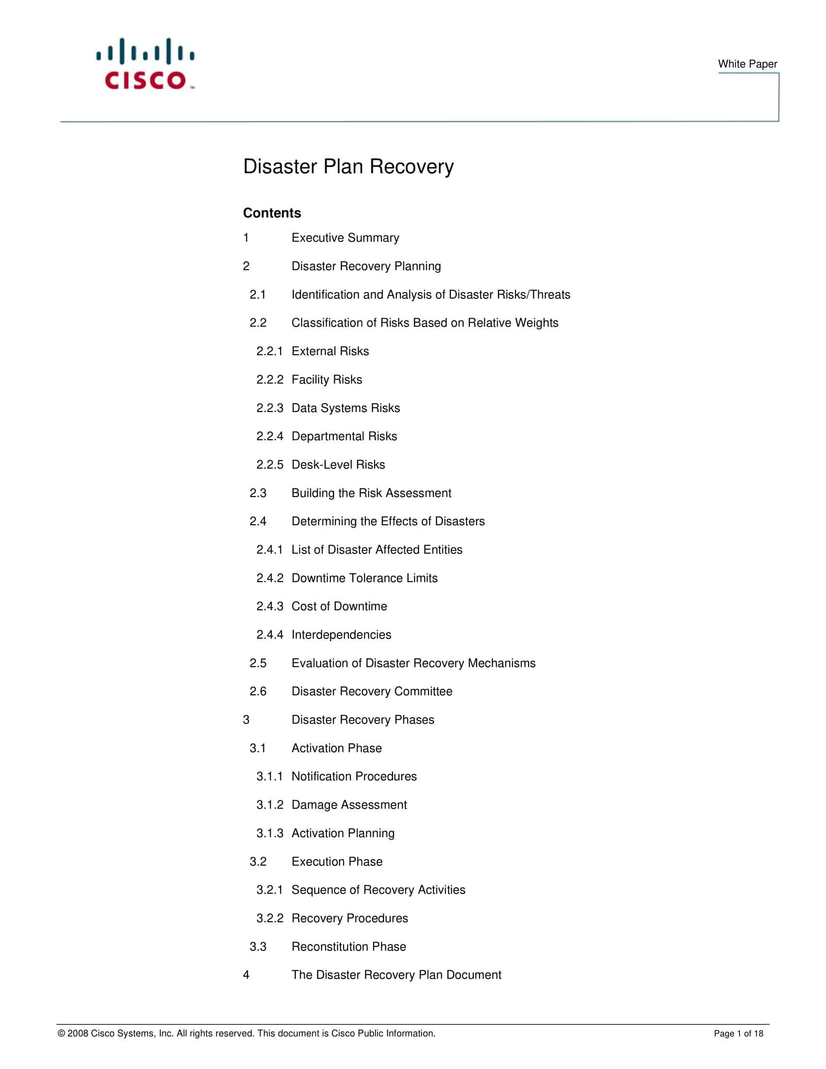 Free Printable Disaster Recovery Plan Templates Excel PDF Word Free Printable Disaster Recovery Plan Templates Excel PDF Word