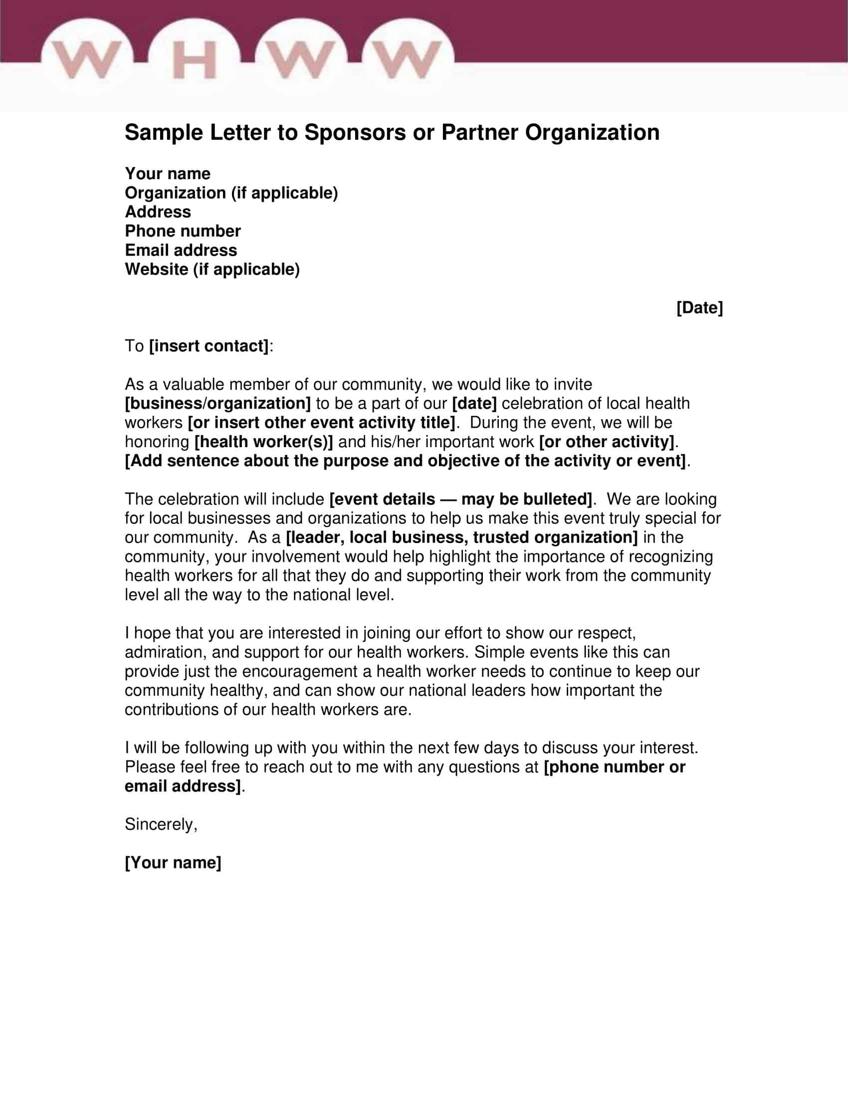 sponsorship letter example sponsorship letter example
