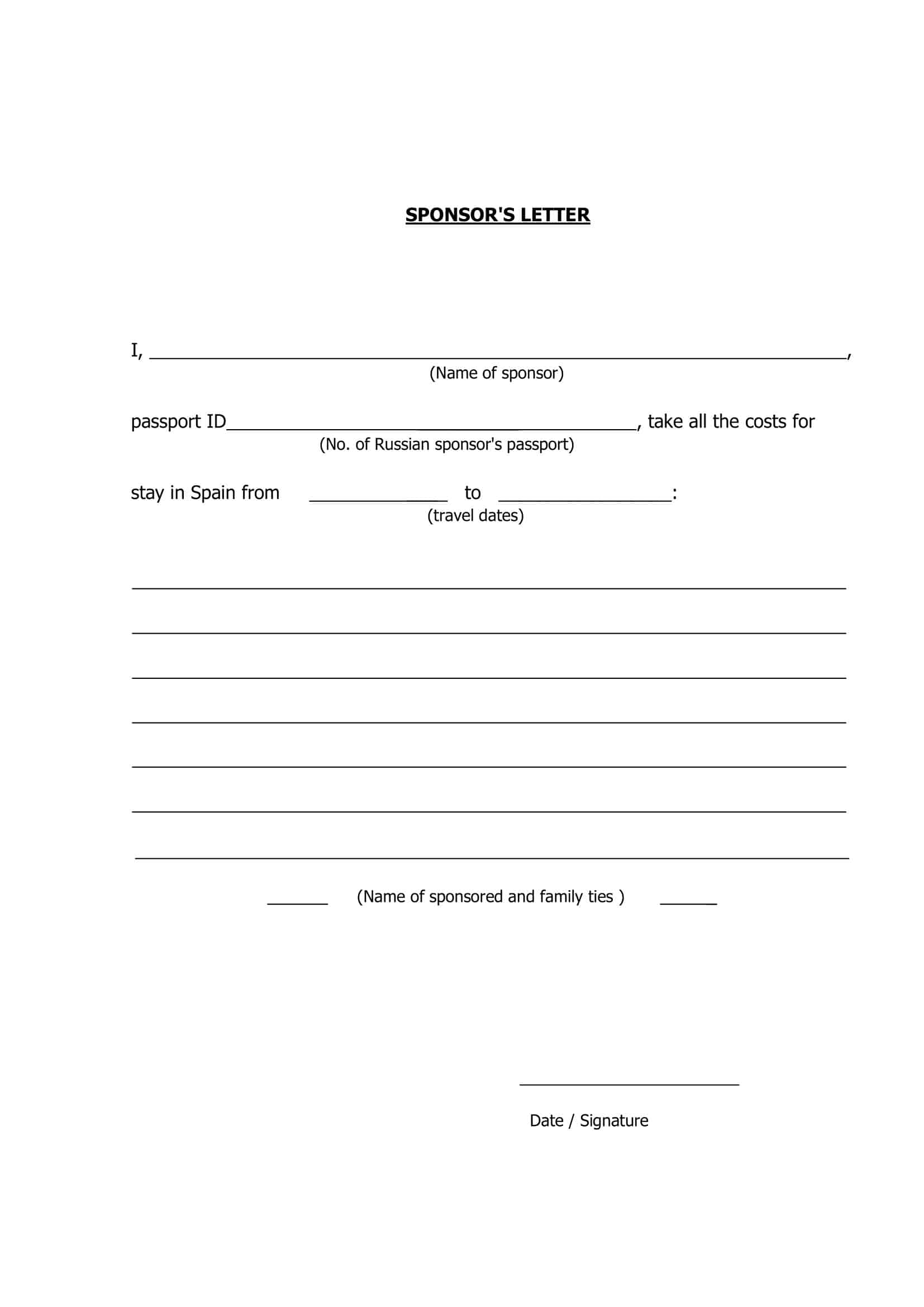 sponsorship letter sample sponsorship letter sample