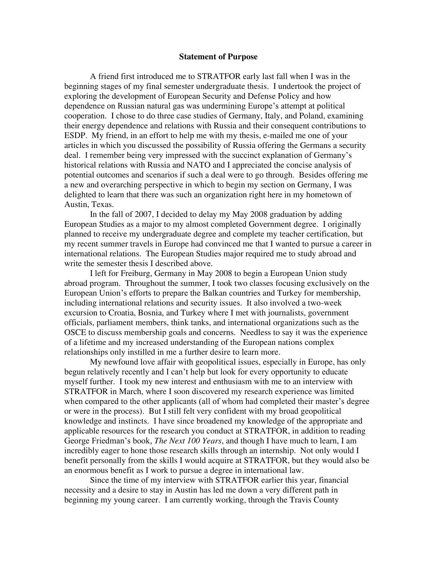 statement of purpose sample pdf statement of purpose sample pdf